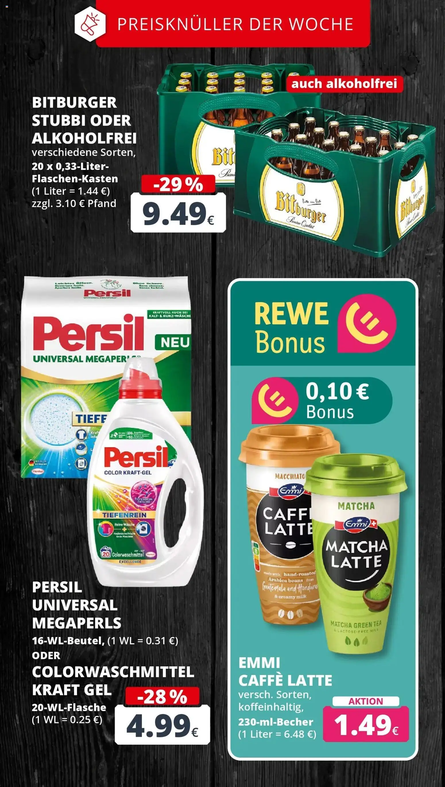 REWE Prospekt ab 12.10.2026 zum Blättern » Angebote | Seite: 3 | Produkte: Bitburger, Burger, Persil