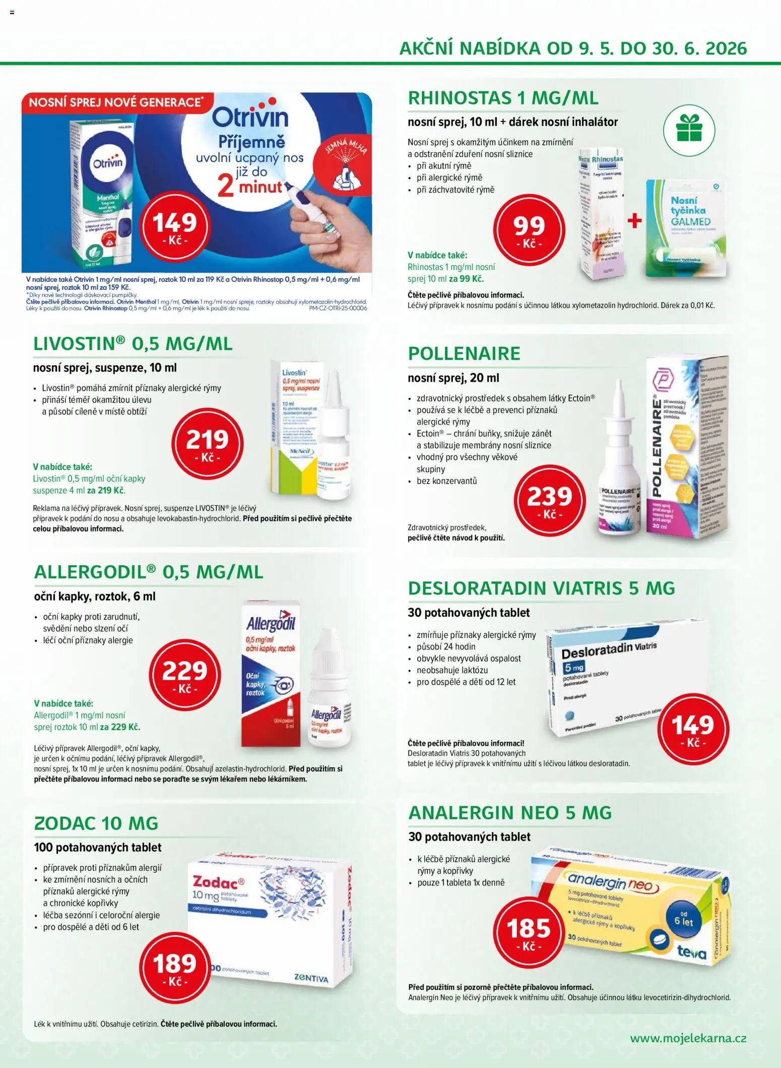 Moje lékárna leták od 09.05.2026 | Strana: 3 | Produkty: Oční kapky, Inhalátor, Tablet