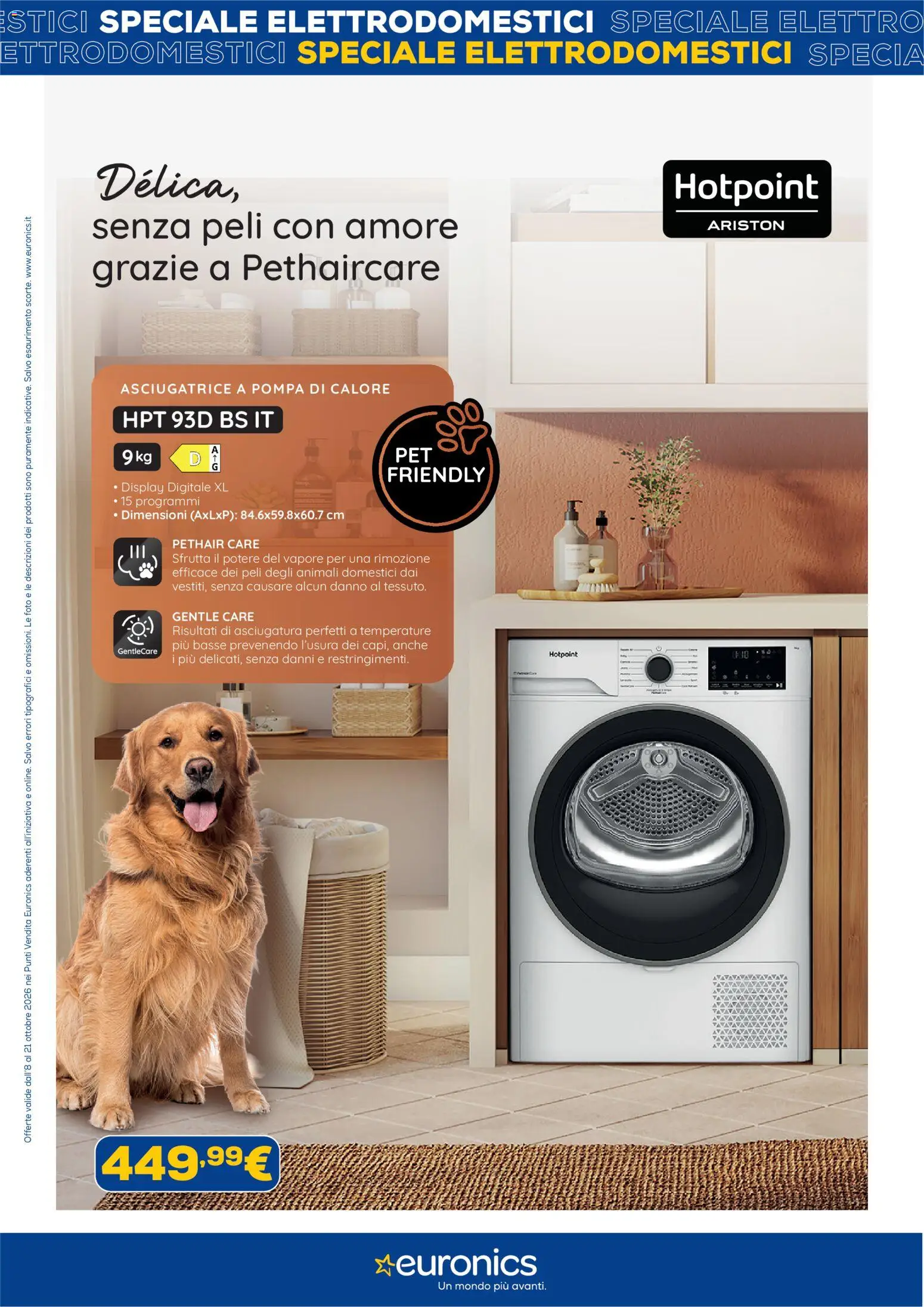 Volantino Euronics del 08/10/2026 | Pagina: 5 | Prodotti: Asciugatrice