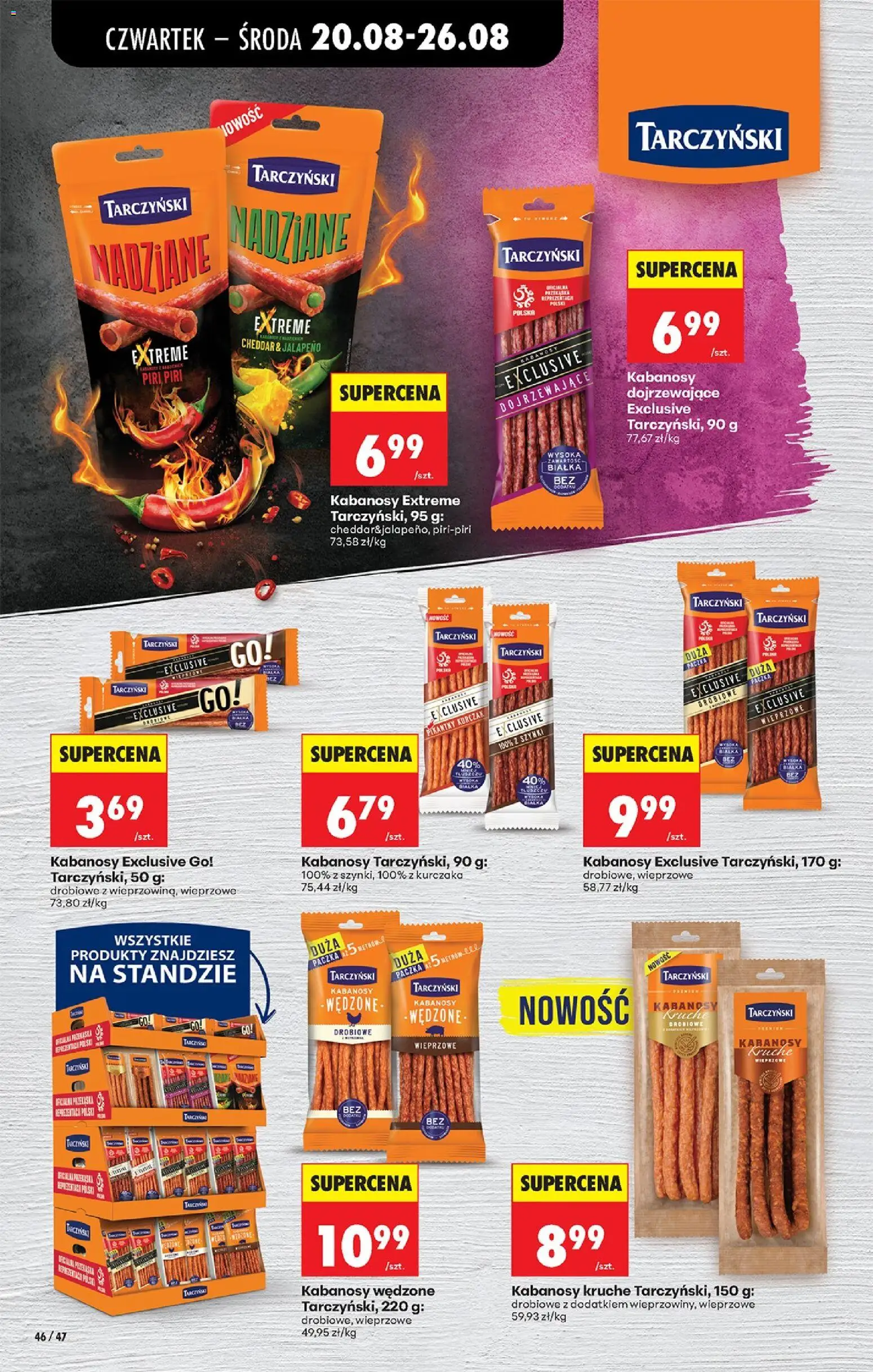Biedronka Polsko leták - Codziennie niskie ceny od 20.08.2026 | Strana: 62 | Produkty: Piri piri, Cheddar