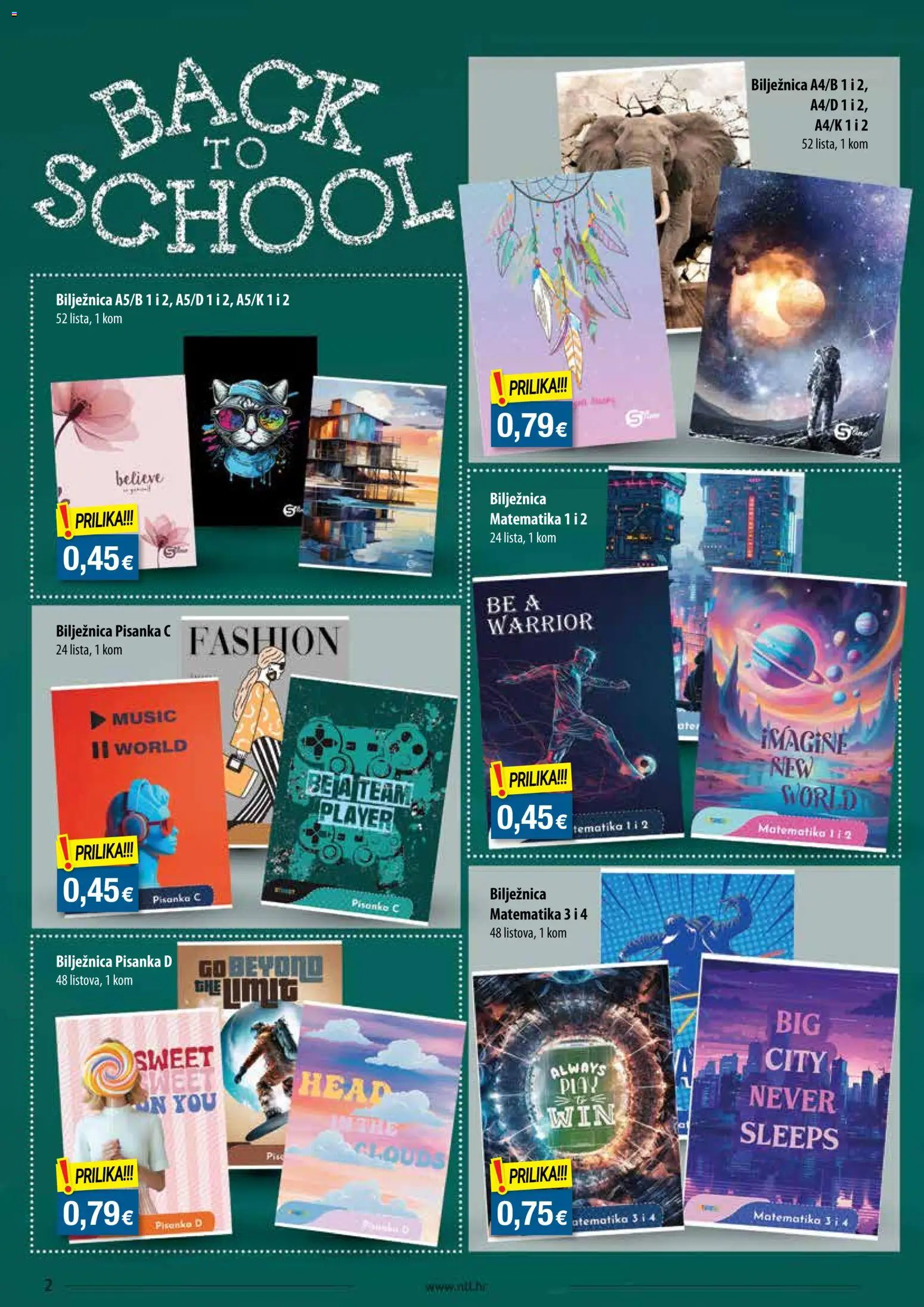 NTL katalog | vrijedi od 02.09.2026 | Stranica: 2 | Proizvodi: Bilježnica, Pisanka