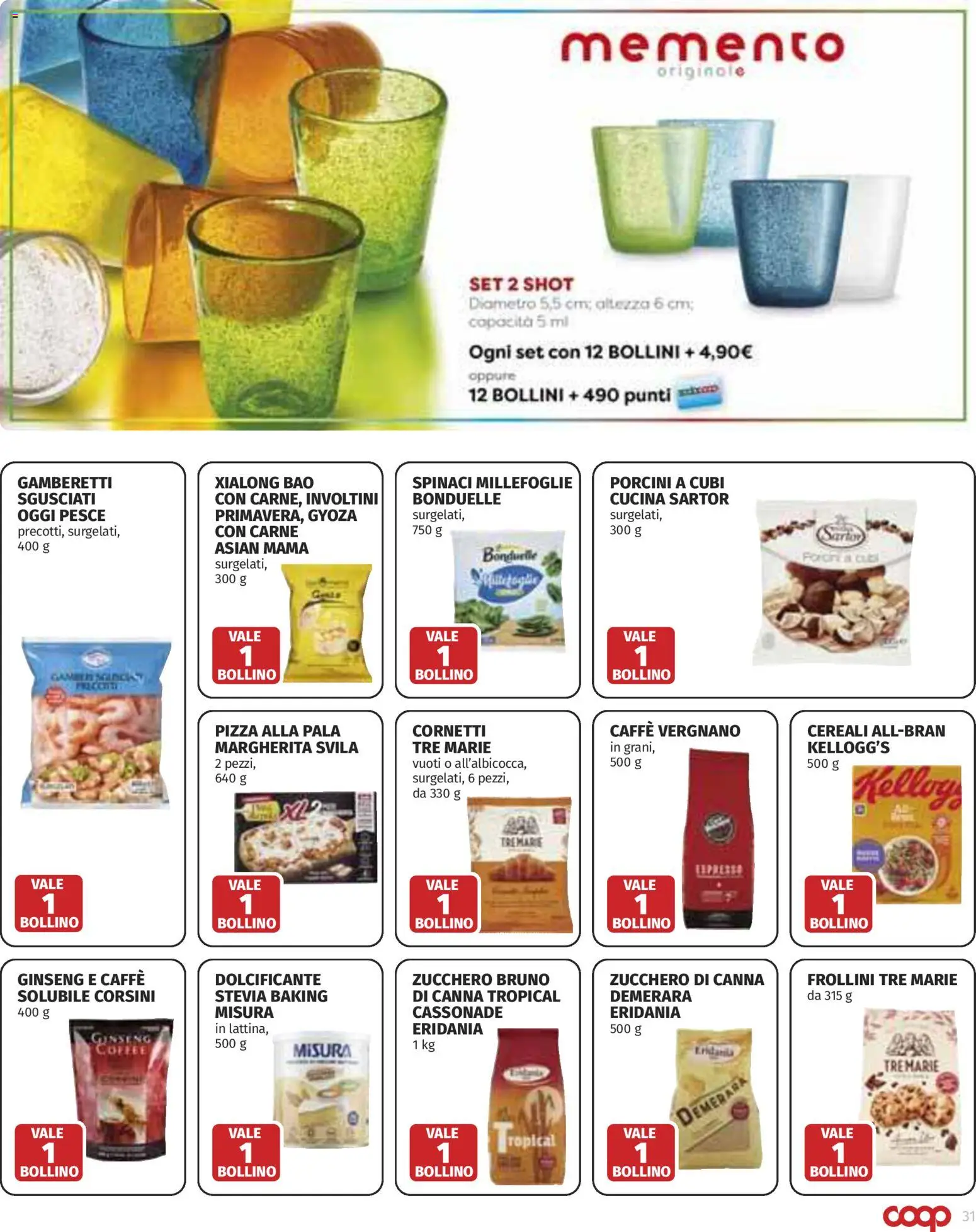 Volantino COOP del 09/07/2026 | Pagina: 31 | Prodotti: Pizza, Pesce, Spinaci, Gamberetti
