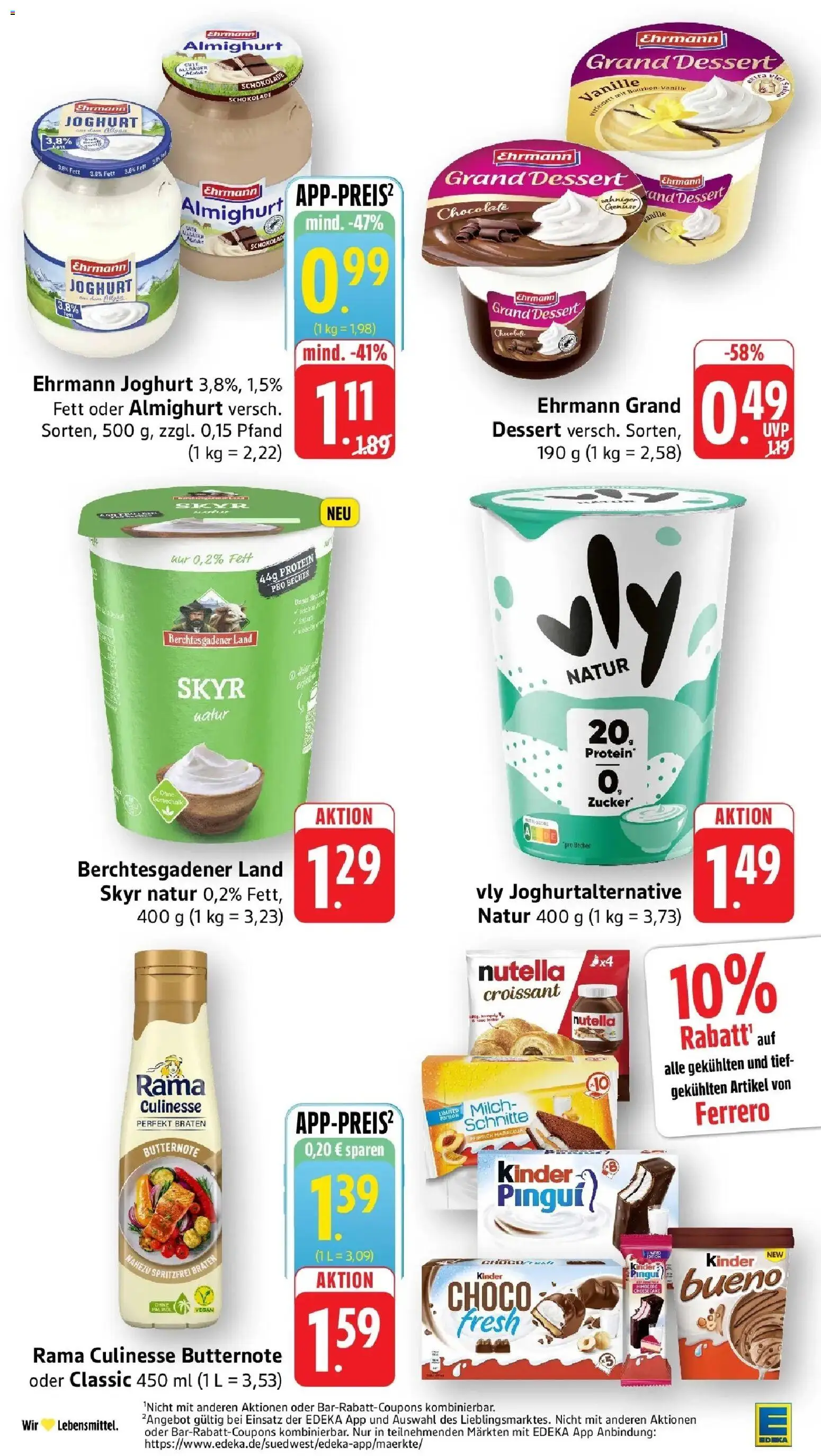 Edeka prospekt Blieskastel-Lautzkirchen – gültig ab 29.06.2026 | Seite: 25 | Produkte: Rama, Milch, Schokolade, Skyr