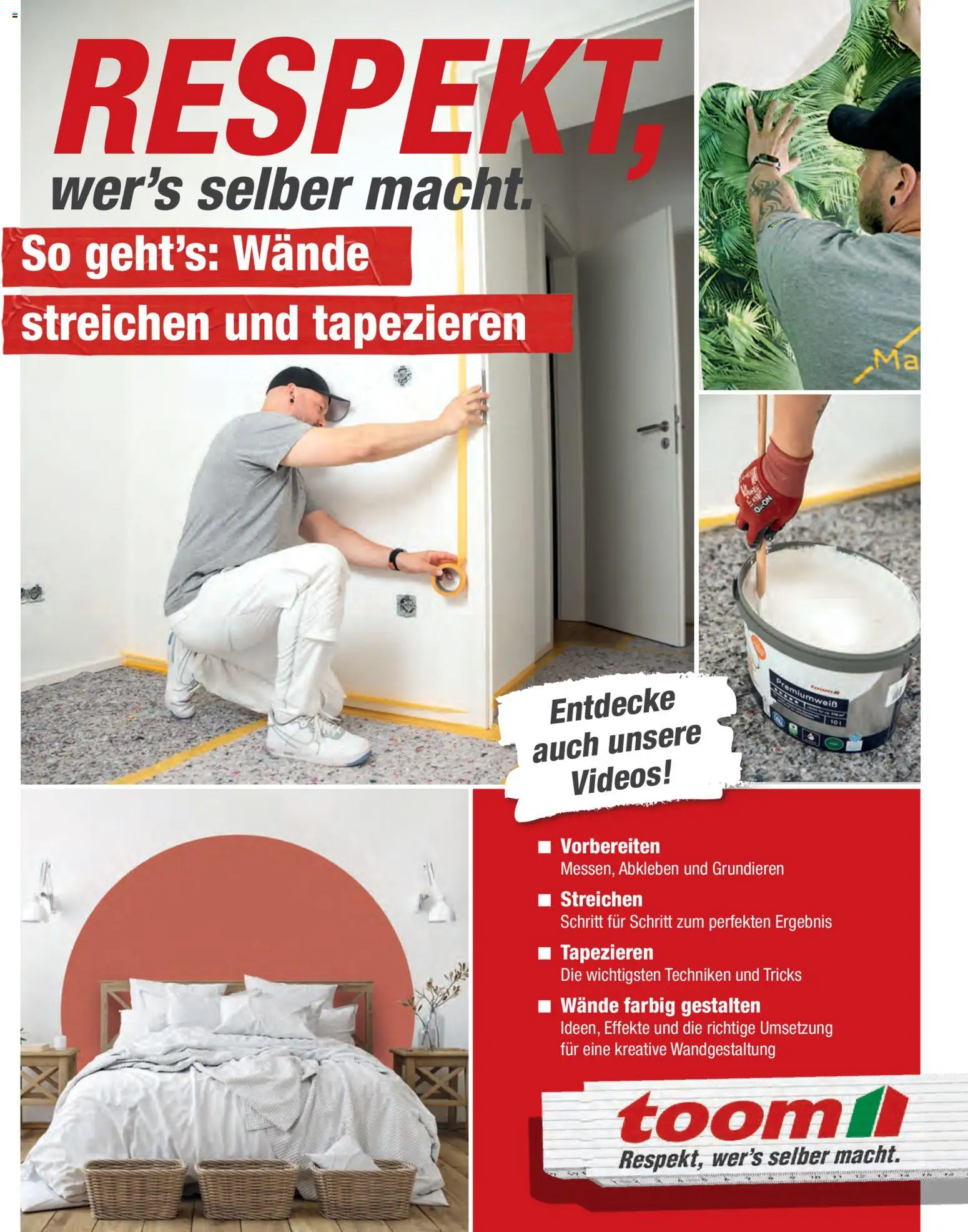 Toom Baumarkt Wände streichen und tapezieren (ab 01.01.2026) zum Blättern catalogue cover