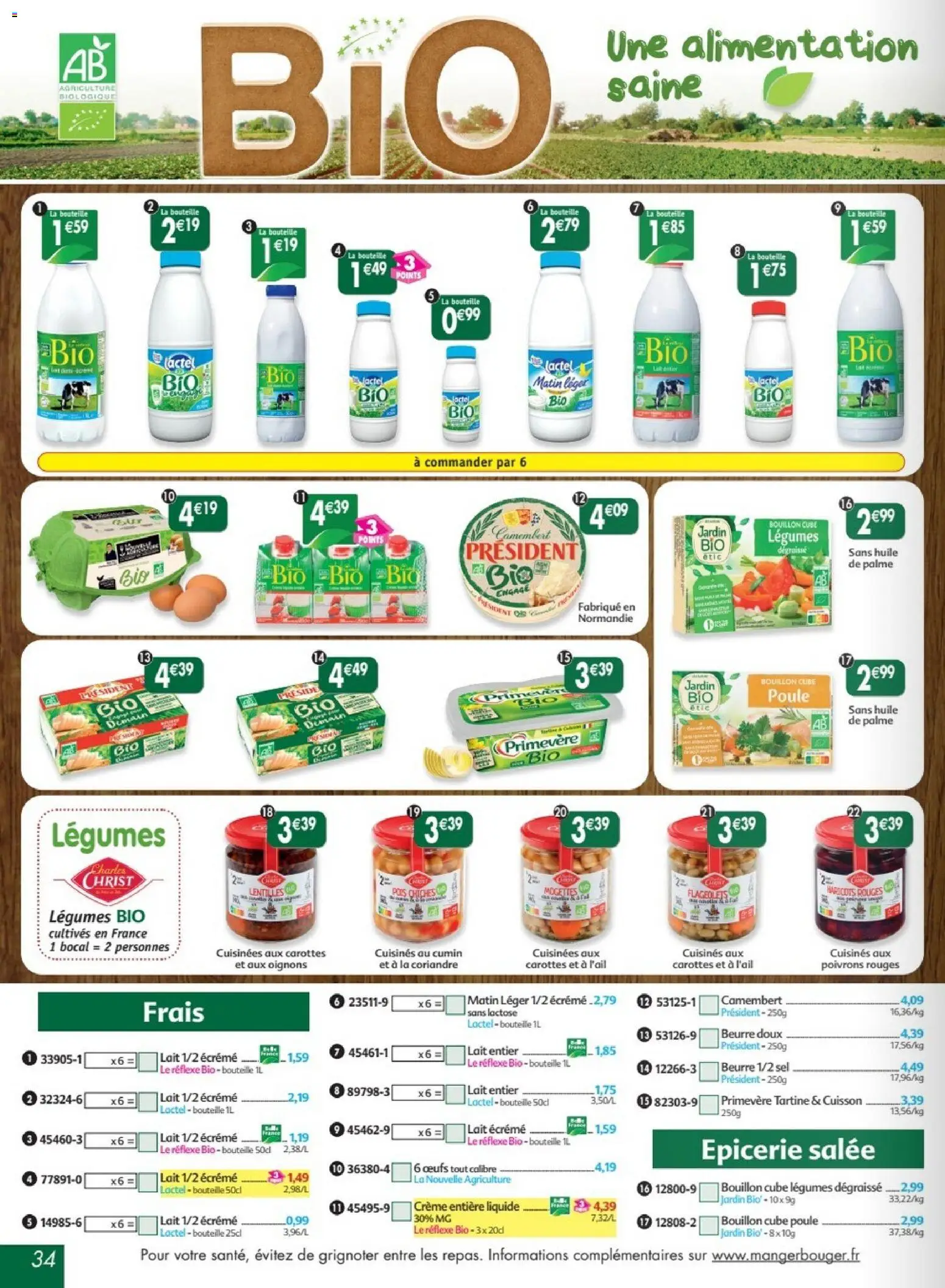 {H1} | Page: 34 | Produits: Cumin, Haricots rouges, Œufs, Oignons