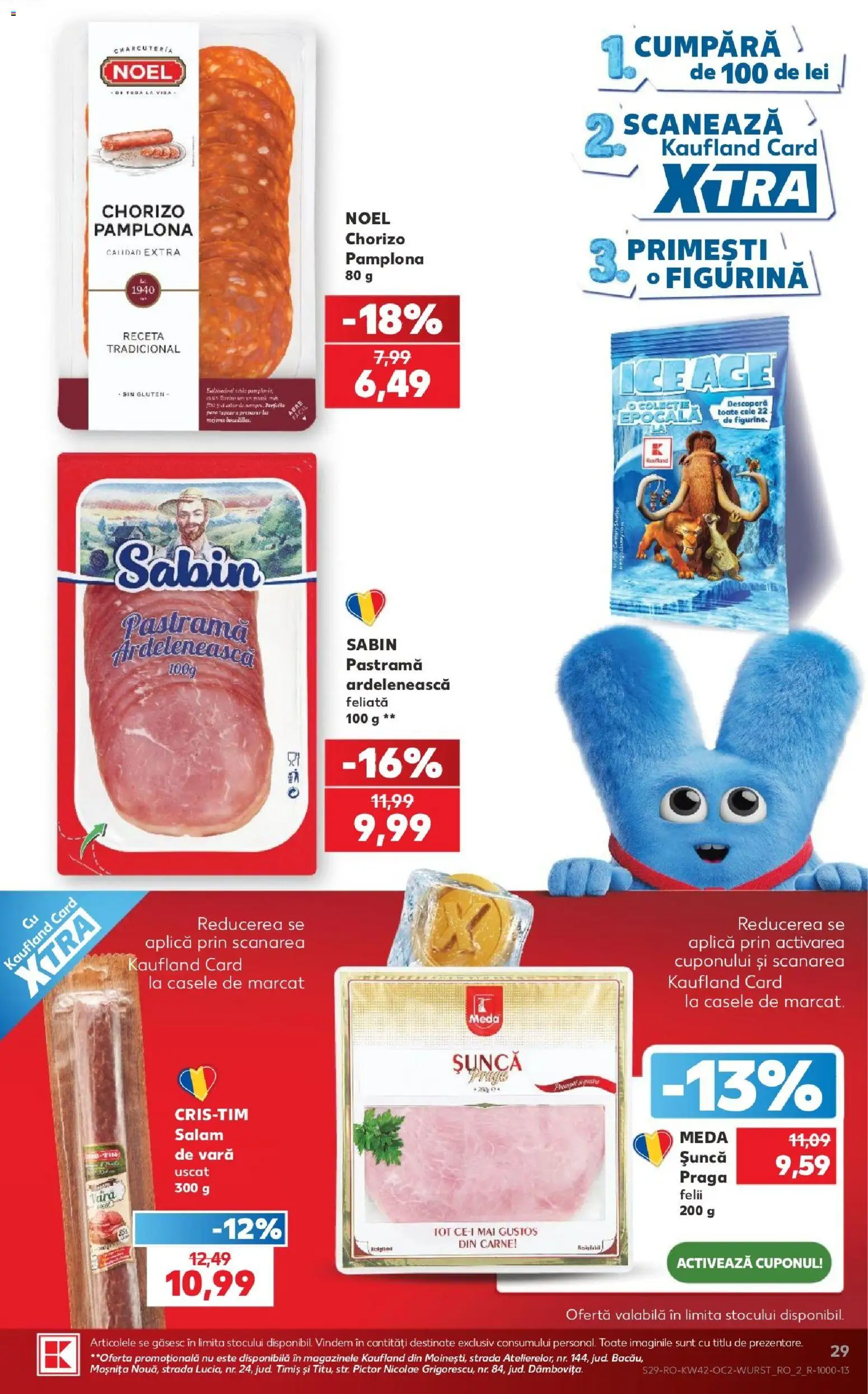 Noul catalog Kaufland – valabil de la 14.10.2026 | Pagină: 29 | Produse: Aplică, Sabin, Salam, Șuncă