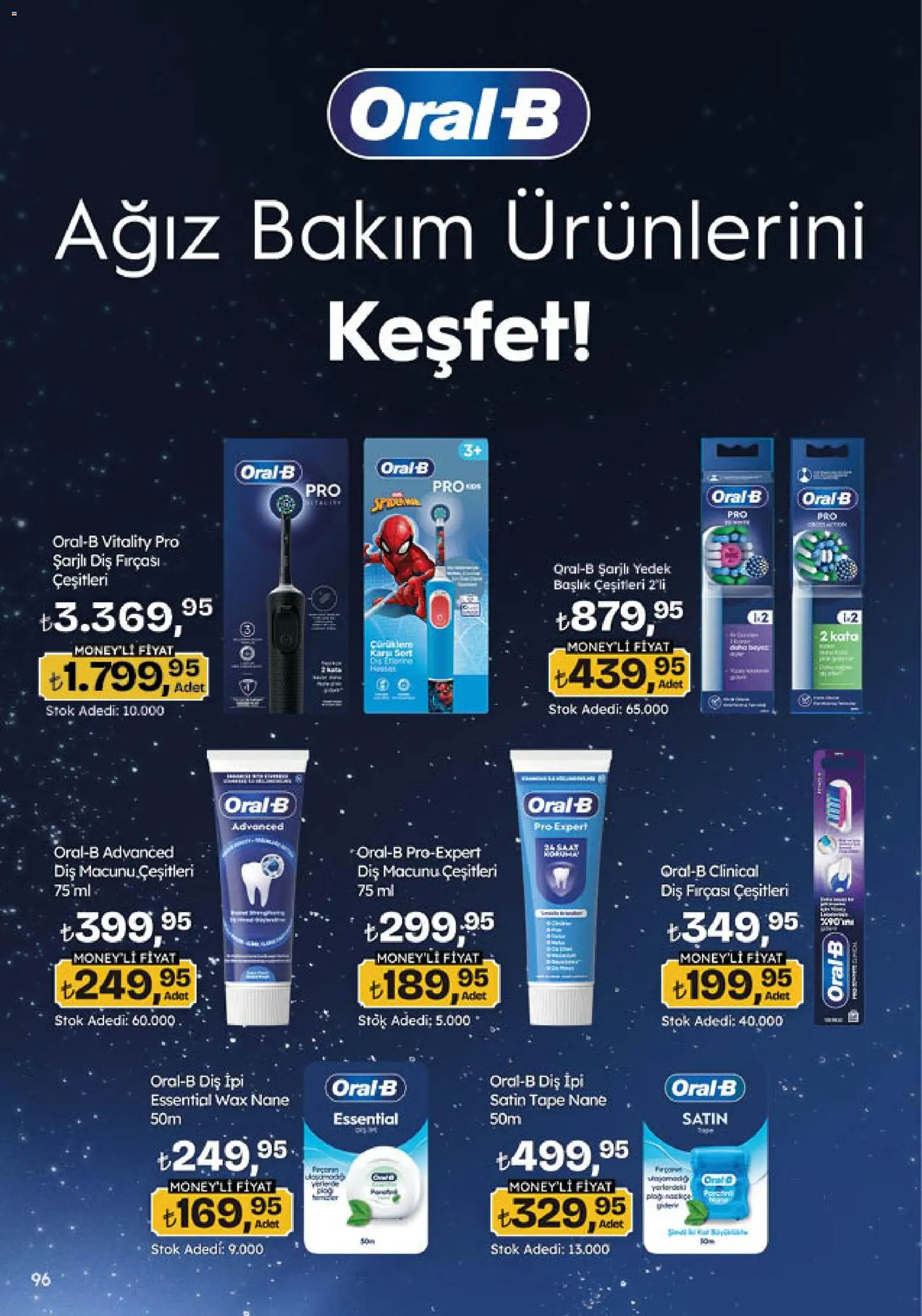 Migros Katalog - Migroskop - 20 Ağustos 2026 tarihinden itibaren geçerlidir | Sayfa: 96 | Ürünler: Diş macunu, Diş fırçası, Nane