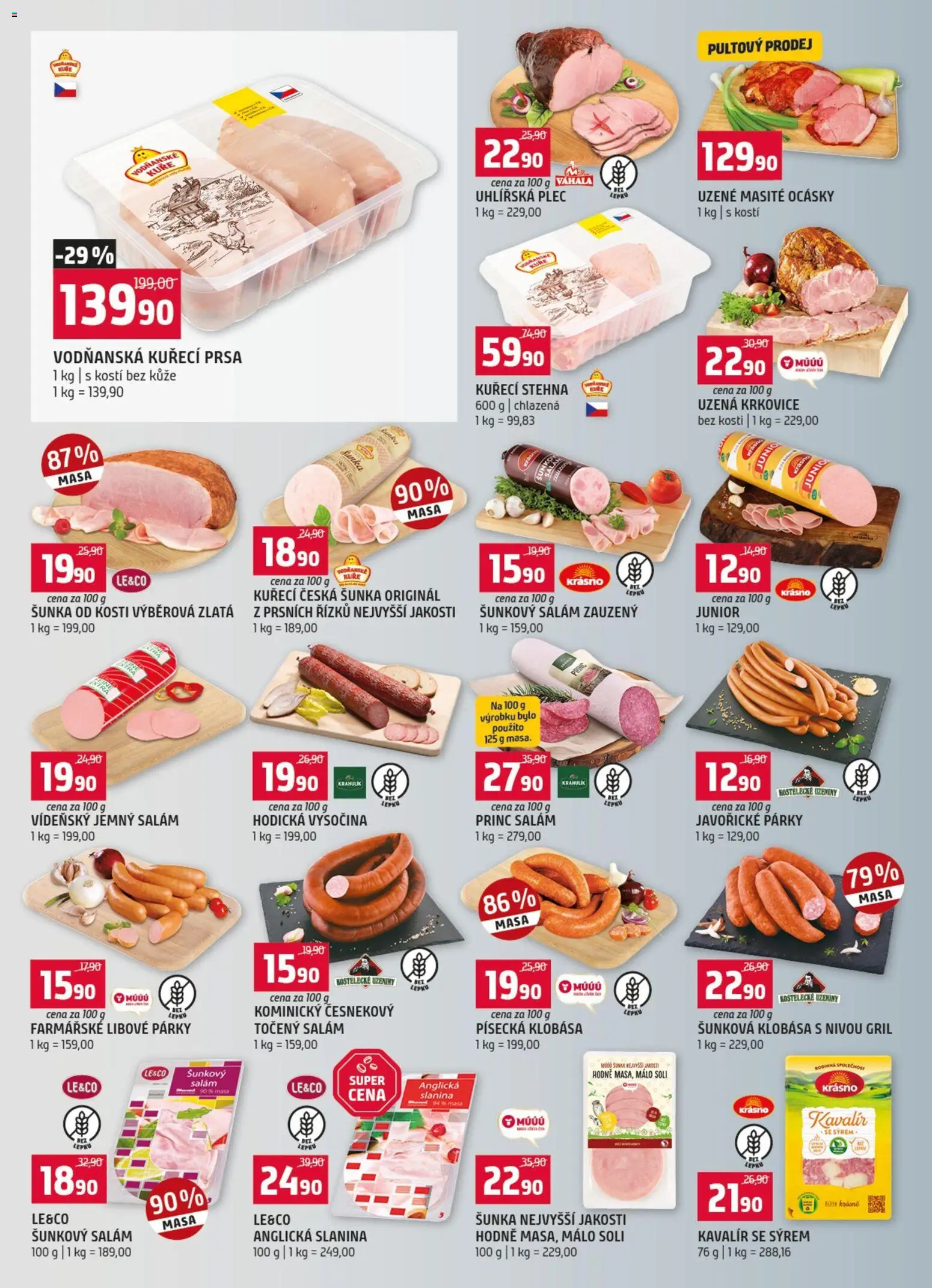 Terno leták od 29.07.2026 | Strana: 2 | Produkty: Šunka od kosti, Šála, Kuře, Slanina
