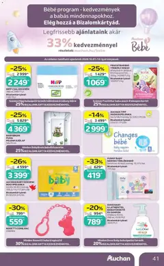 Auchan akciós újság Szolnok - amely érvényes a következő dátumtól: 2026.10.01. | Oldal: 41