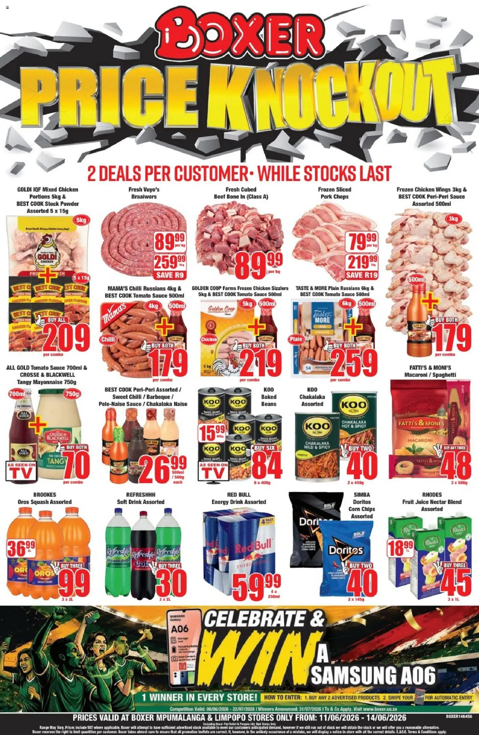 New Boxer catalogue – valid from 11.06.2026 | Page: 1 | Products: Corn, Beans, Juice, Stock