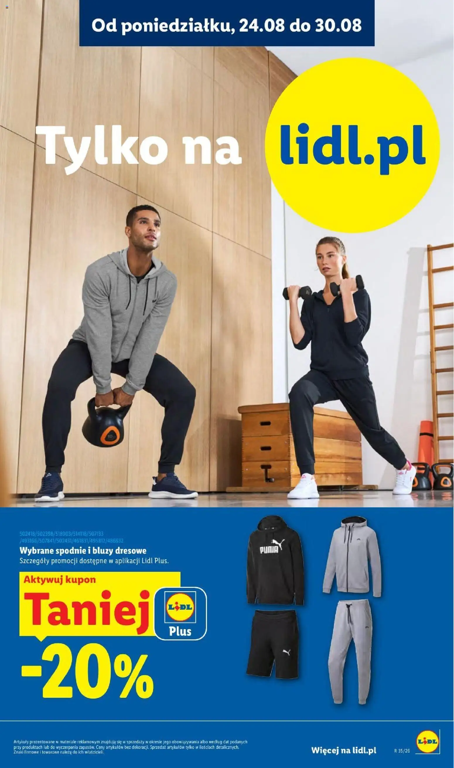 Lidl Katalog od 24.08.2026 | Strona: 25 | Produkty: Bluza z kapturem, Spodnie, Spodenki