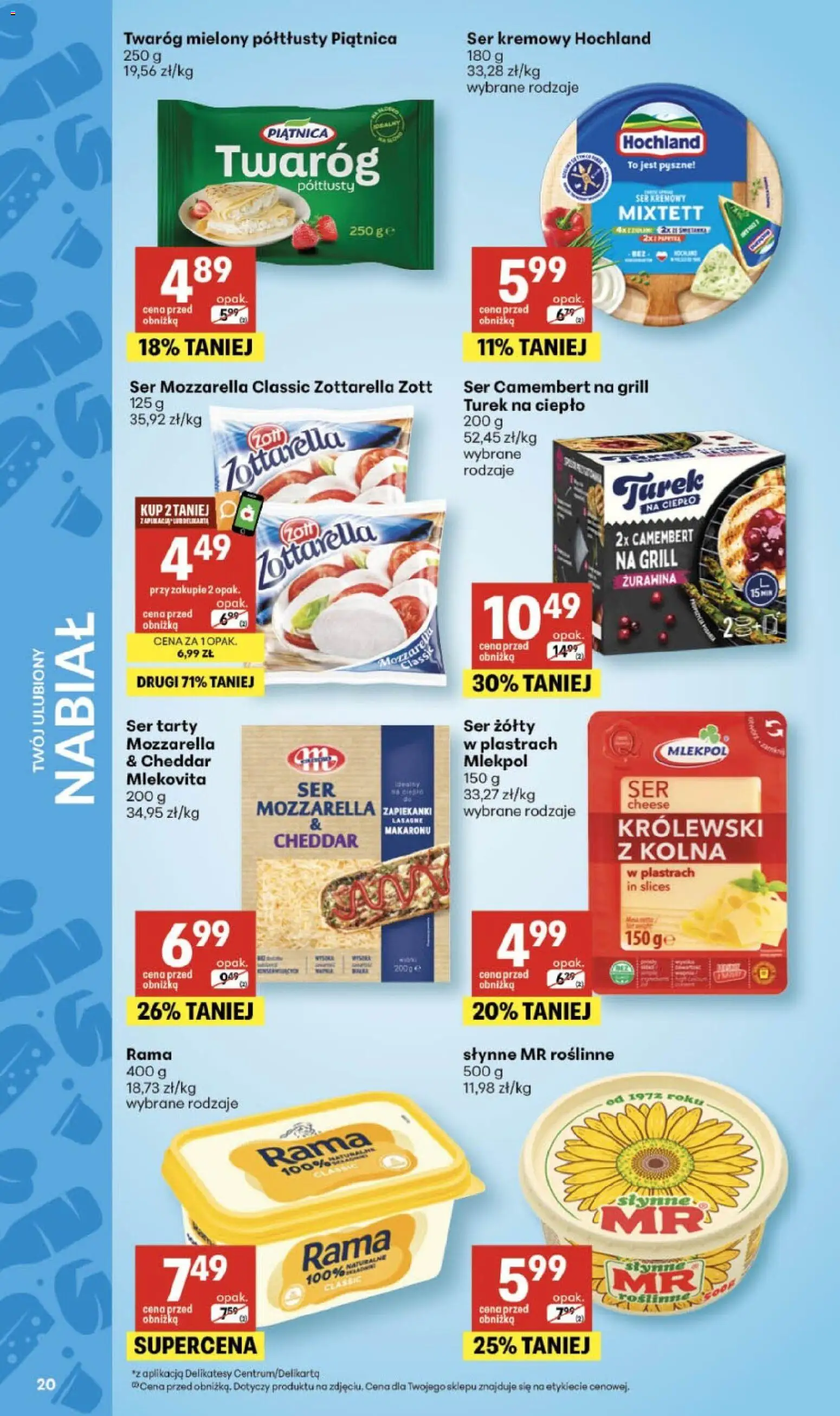 Delikatesy Centrum gazetka od 21.05.2026 | Strona: 20 | Produkty: Delikatesy, Camembert, Zapiekanki, Twaróg
