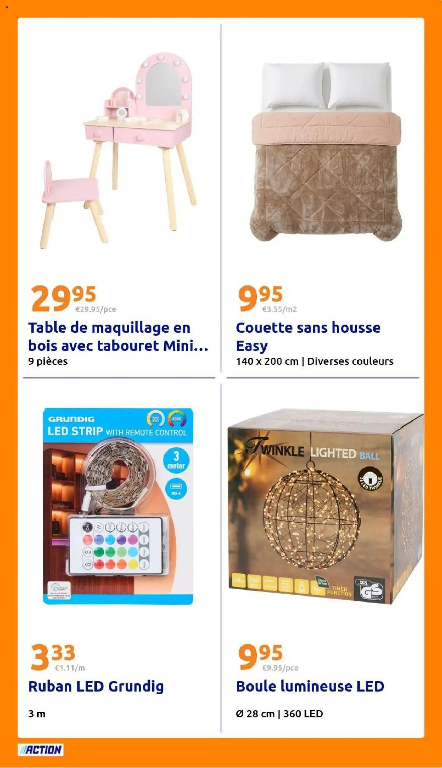 {H1} | Page: 23 | Produits: Maquillage, Boule lumineuse, Table, Ruban LED