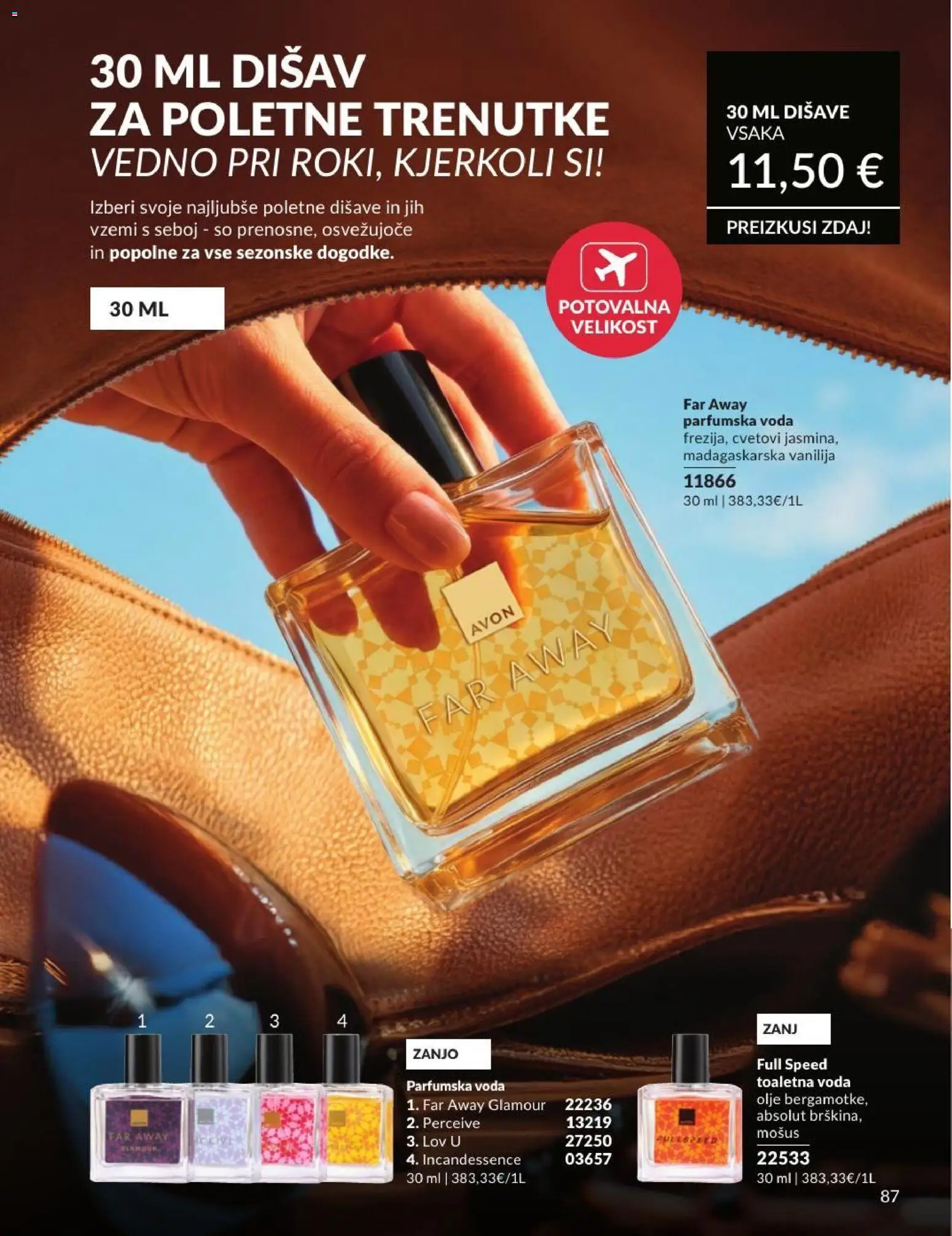 Novi Avon katalog ponudbe – veljaven od 30.06.2026 | Stran: 87 | Izdelki: Olje, Voda, Toaletna voda, Parfumska voda