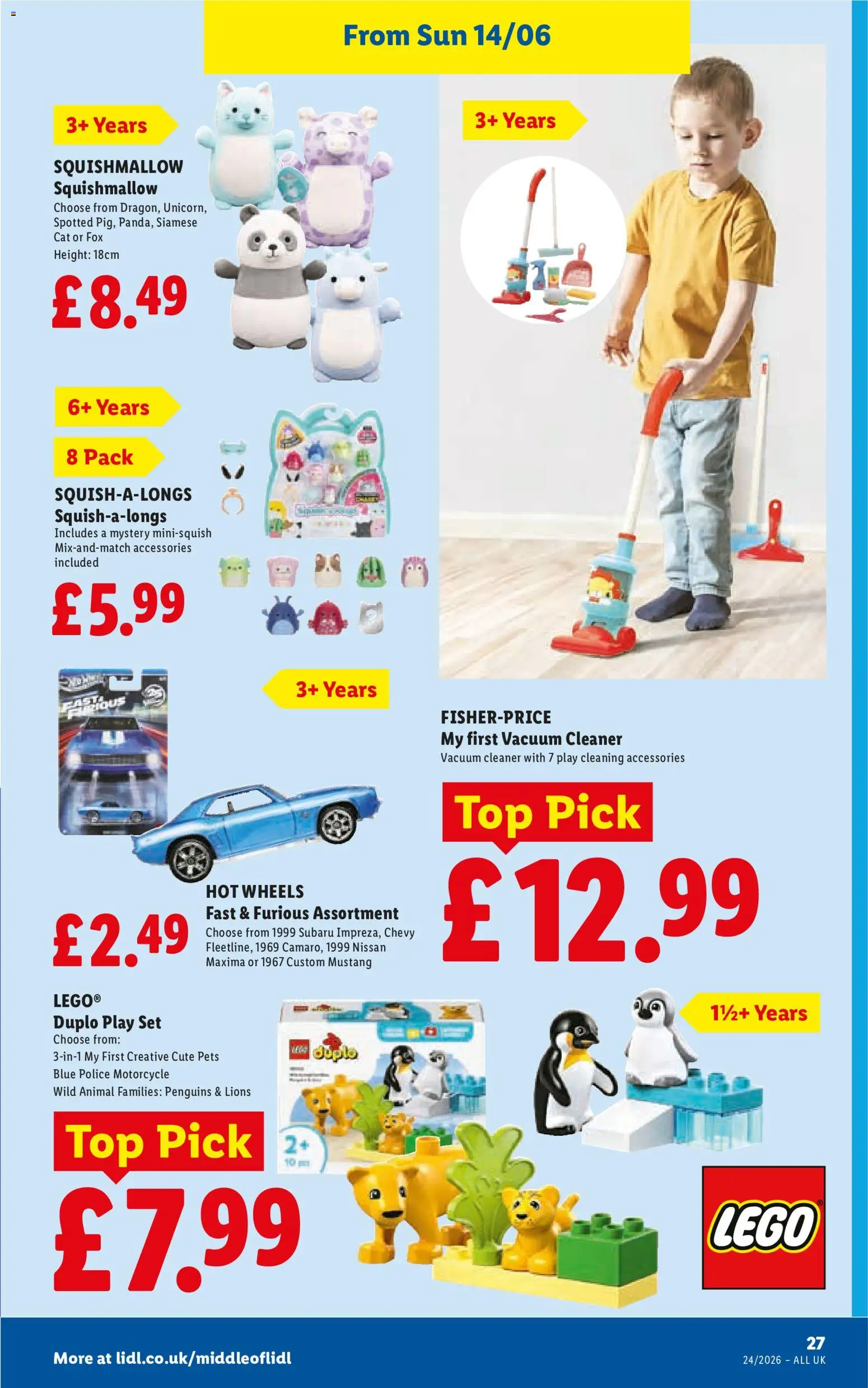 {H1} | Page: 27 | Products: Lego, Vacuum cleaner