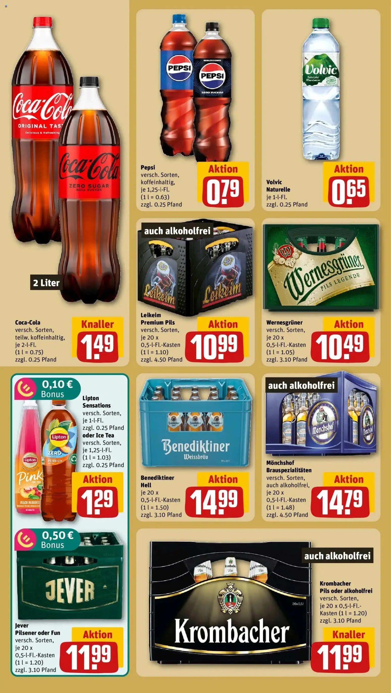 REWE Prospekt ab 24.08.2026 zum Blättern » Angebote | Seite: 20 | Produkte: Coca cola, Cola, Wernesgruner, Volvic