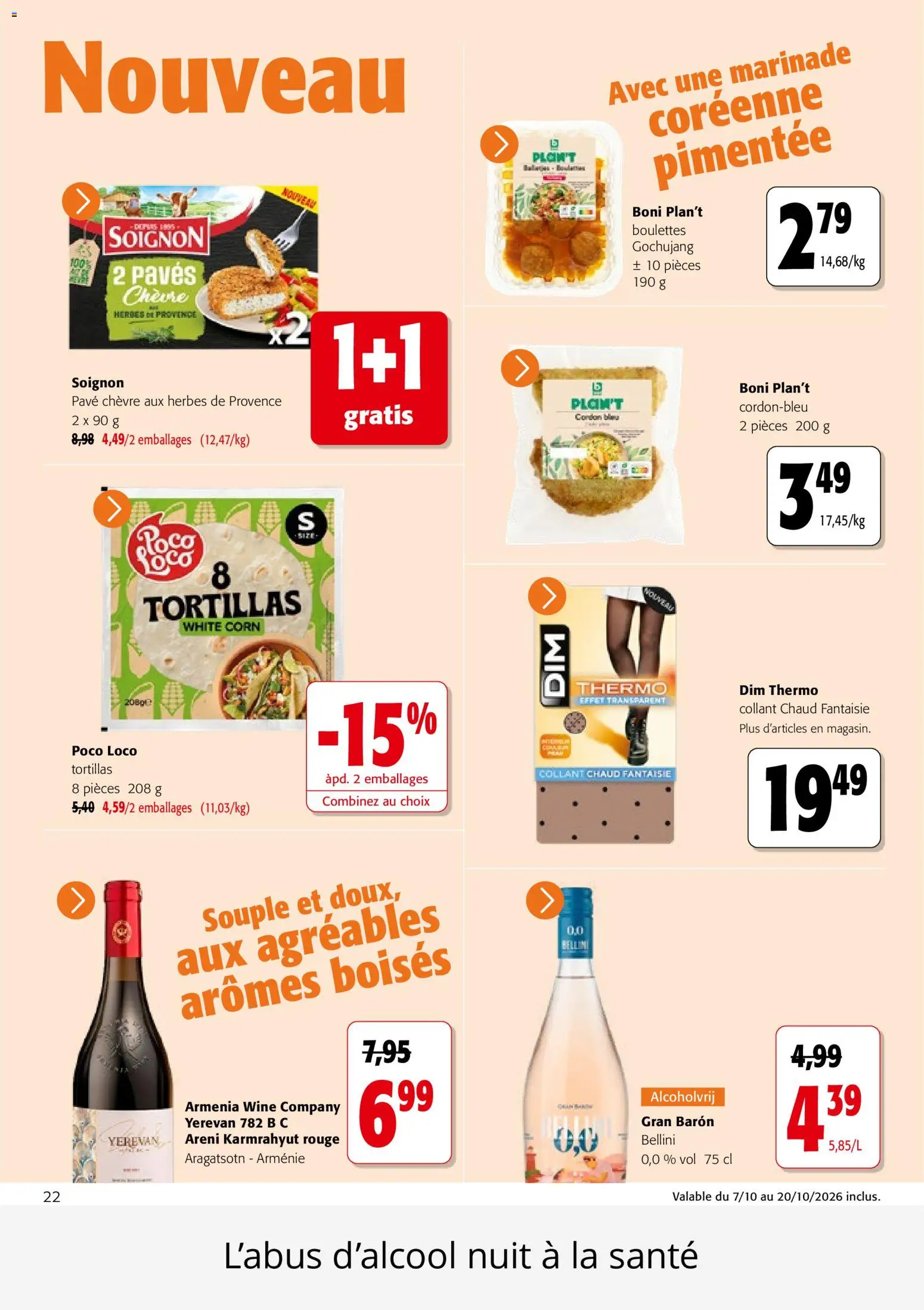{H1} | Page: 22 | Produits: Collant, Tortillas, Herbes de provence