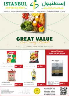 Preview of Istanbul Supermarket catalogue valid from 17 Sep, 2026