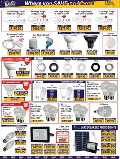 Laduma Hardware specials catalogue – valid from 01.04.2026 | Page: 17 | Products: Globe, Box, Lamp, Switch