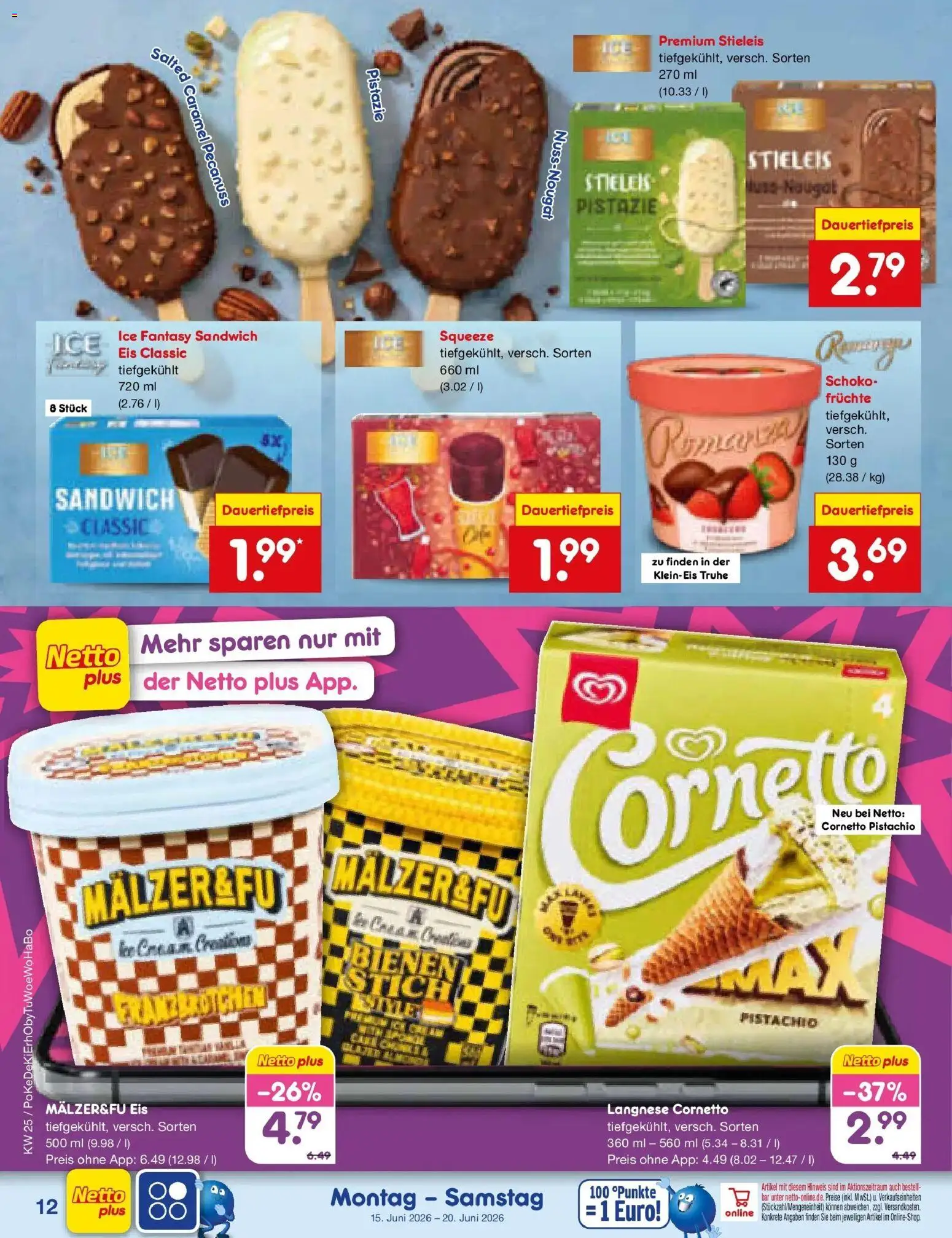 Netto Marken-Discount Prospekt Velden – gültig ab 14.06.2026 | Seite: 16 | Produkte: Langnese, Truhe, Eis