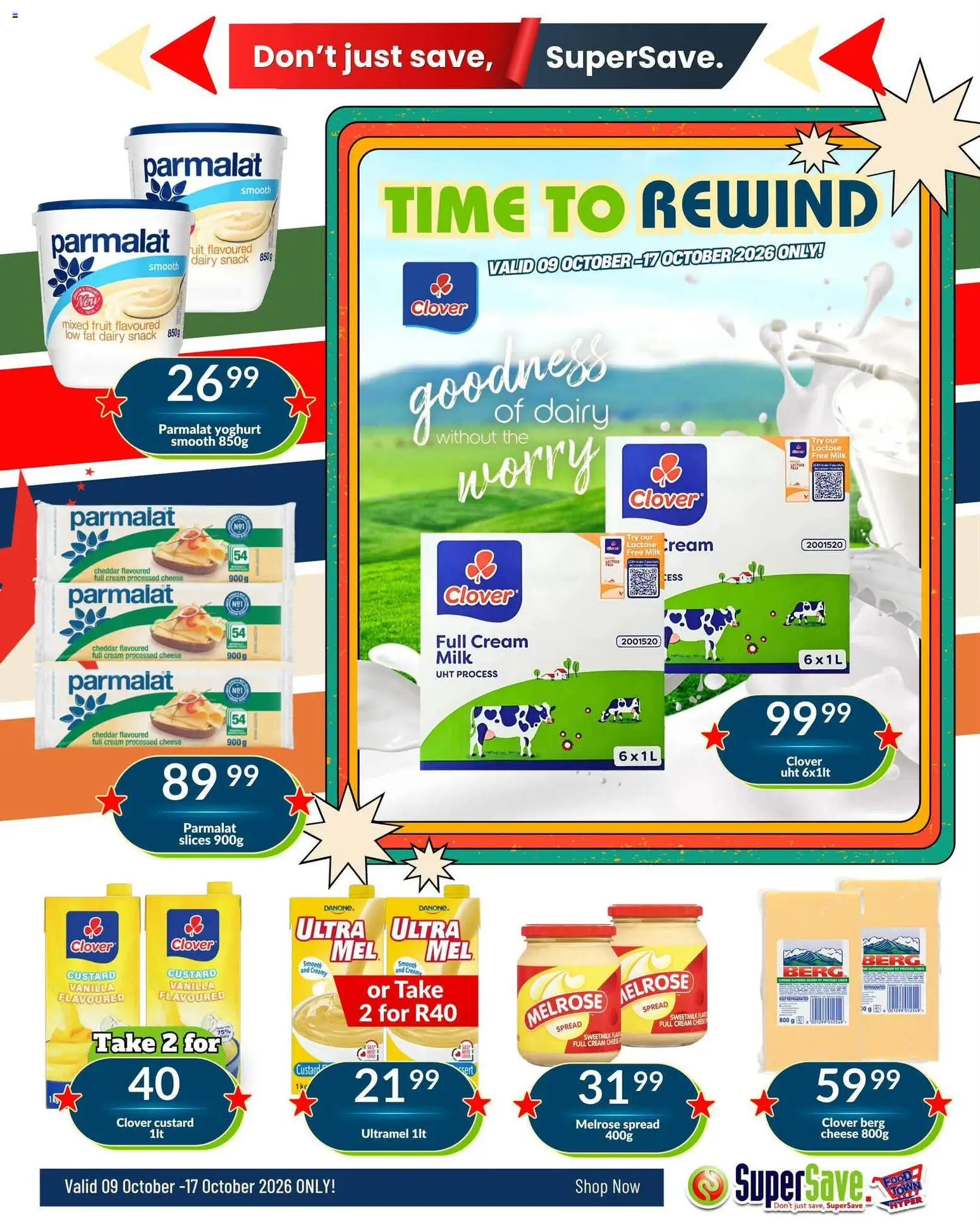 New Super Save catalogue – valid from 09/10/2026 | Page: 5 | Products: Milk, Cheese, Cheddar, Cream