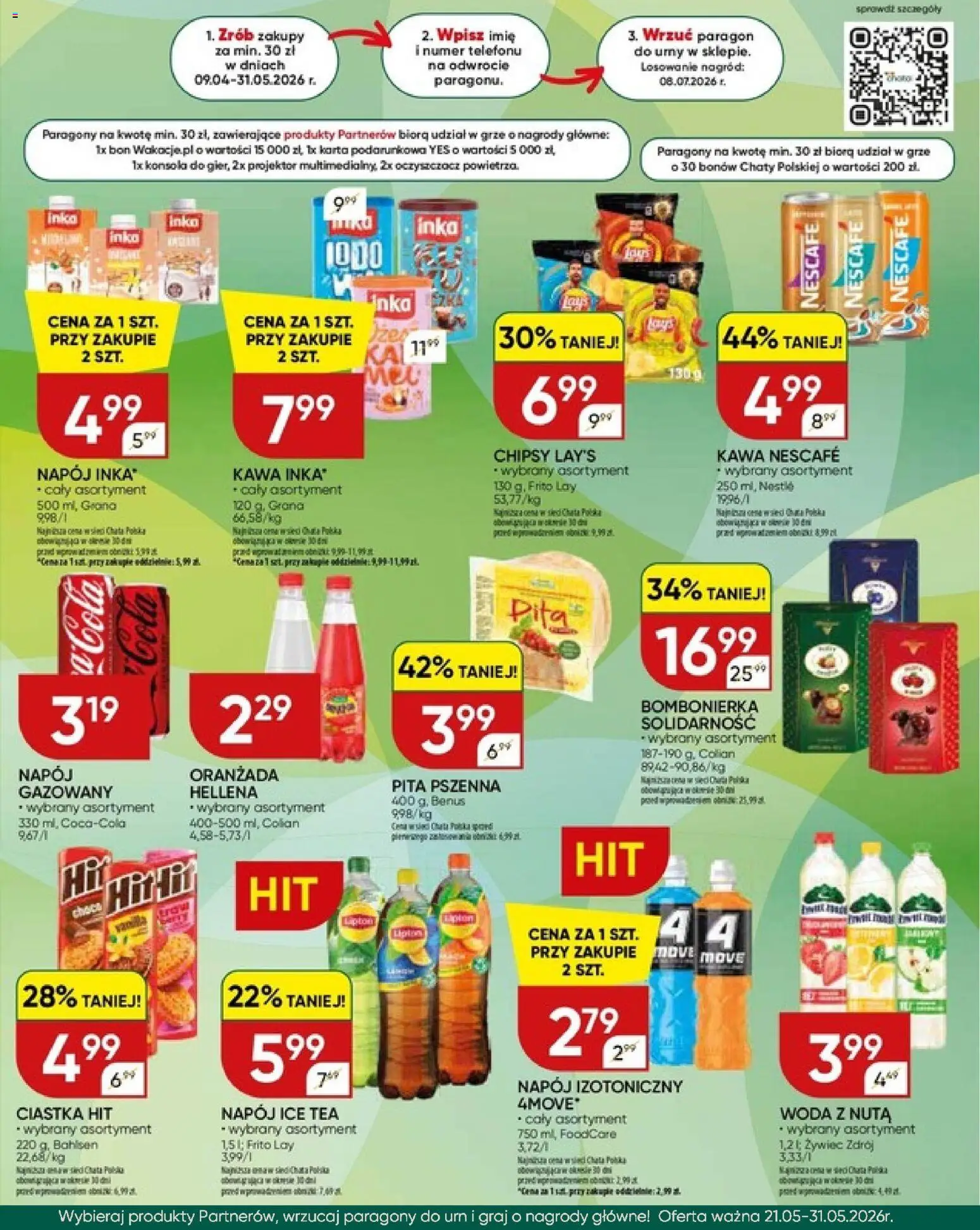 Chata Polska gazetka od 09.04.2026 | Strona: 4 | Produkty: Karta, Bombonierka, Kawa, Pita