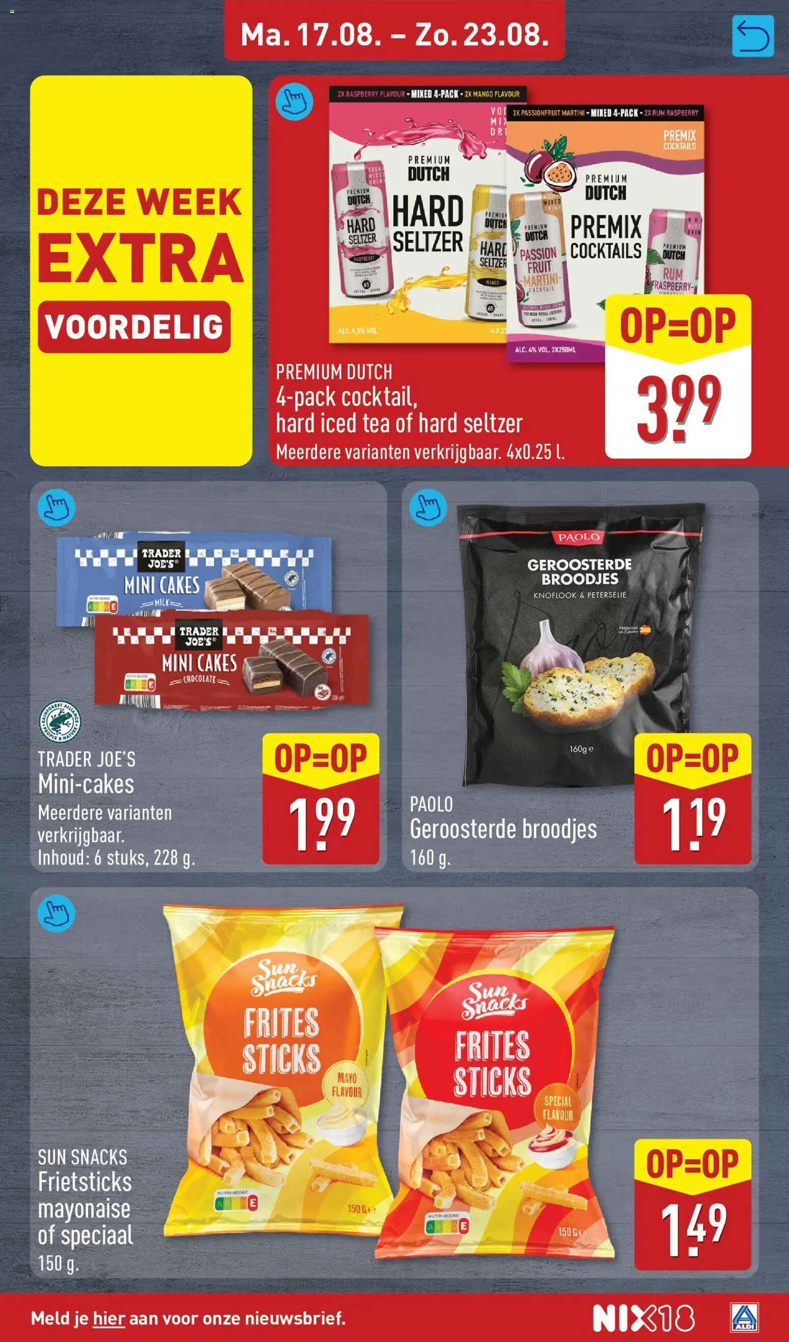 {H1} | Pagina: 17 | Producten: Snacks, Martini, Rum, Mayonaise