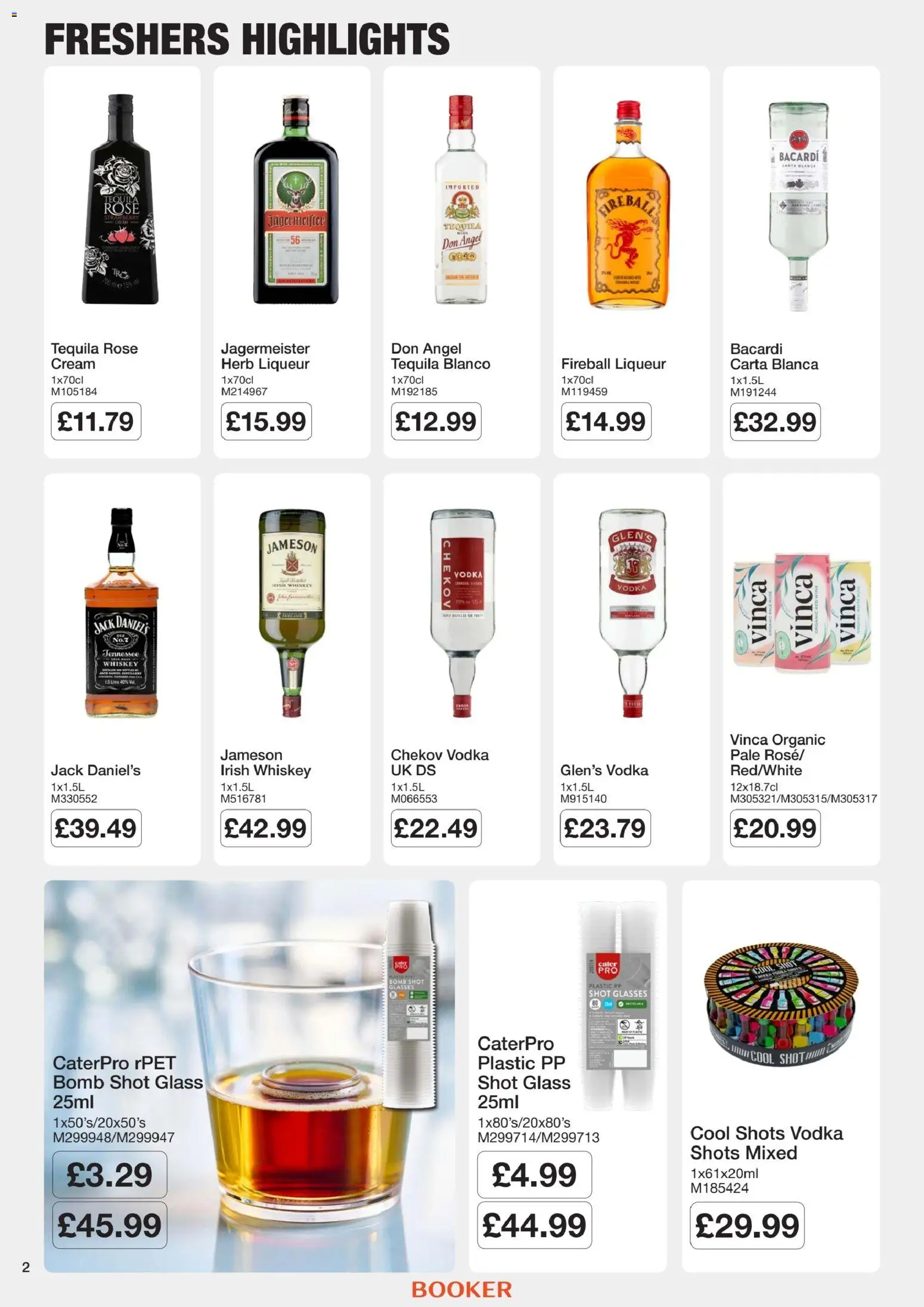 {H1} | Page: 2 | Products: Irish whiskey, Jack Daniel’s, Jameson, Vodka