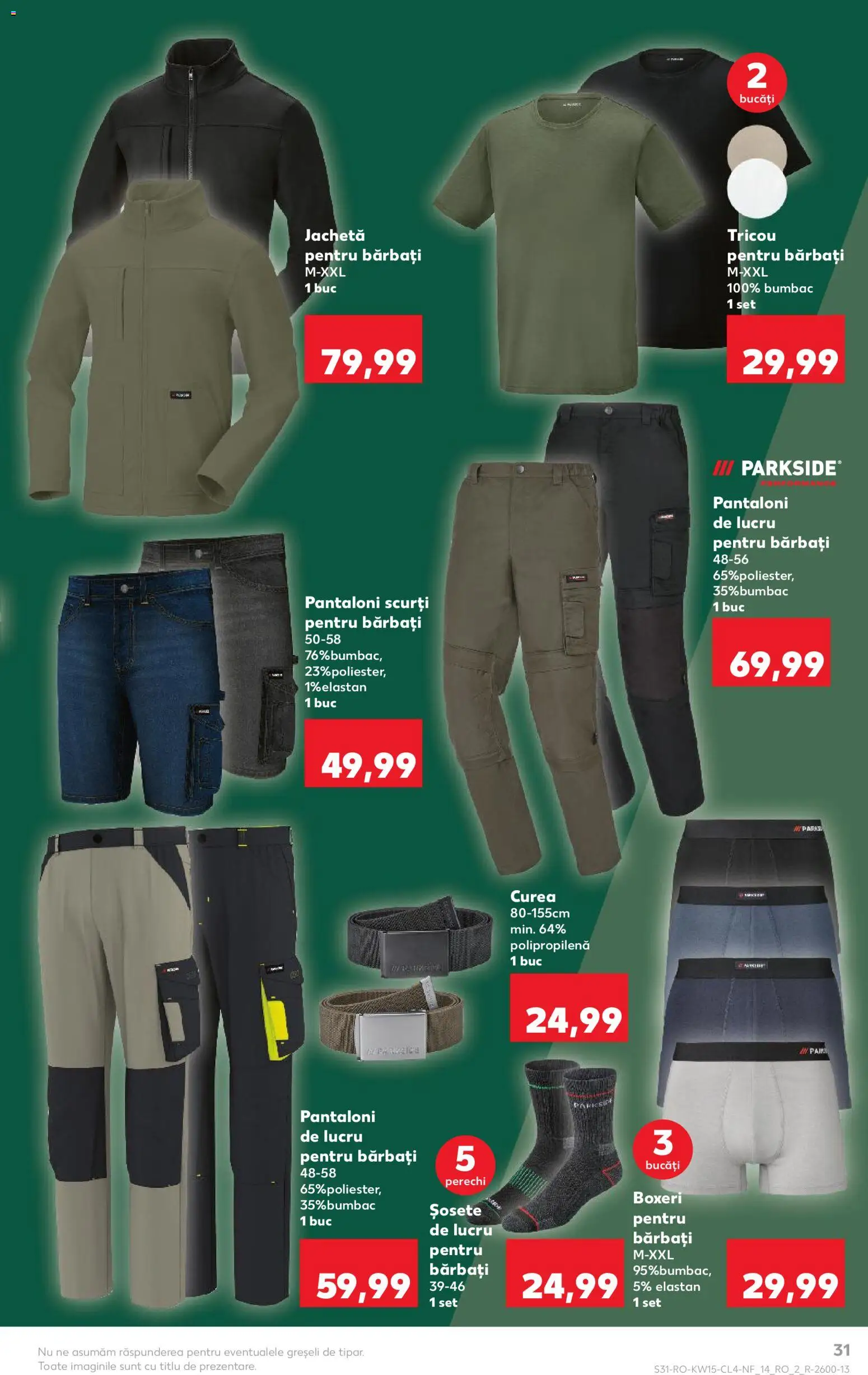 Noul catalog Kaufland – valabil de la 08.04.2026 | Pagină: 31 | Produse: Curea, Jachetă, Kestane, Boxeri
