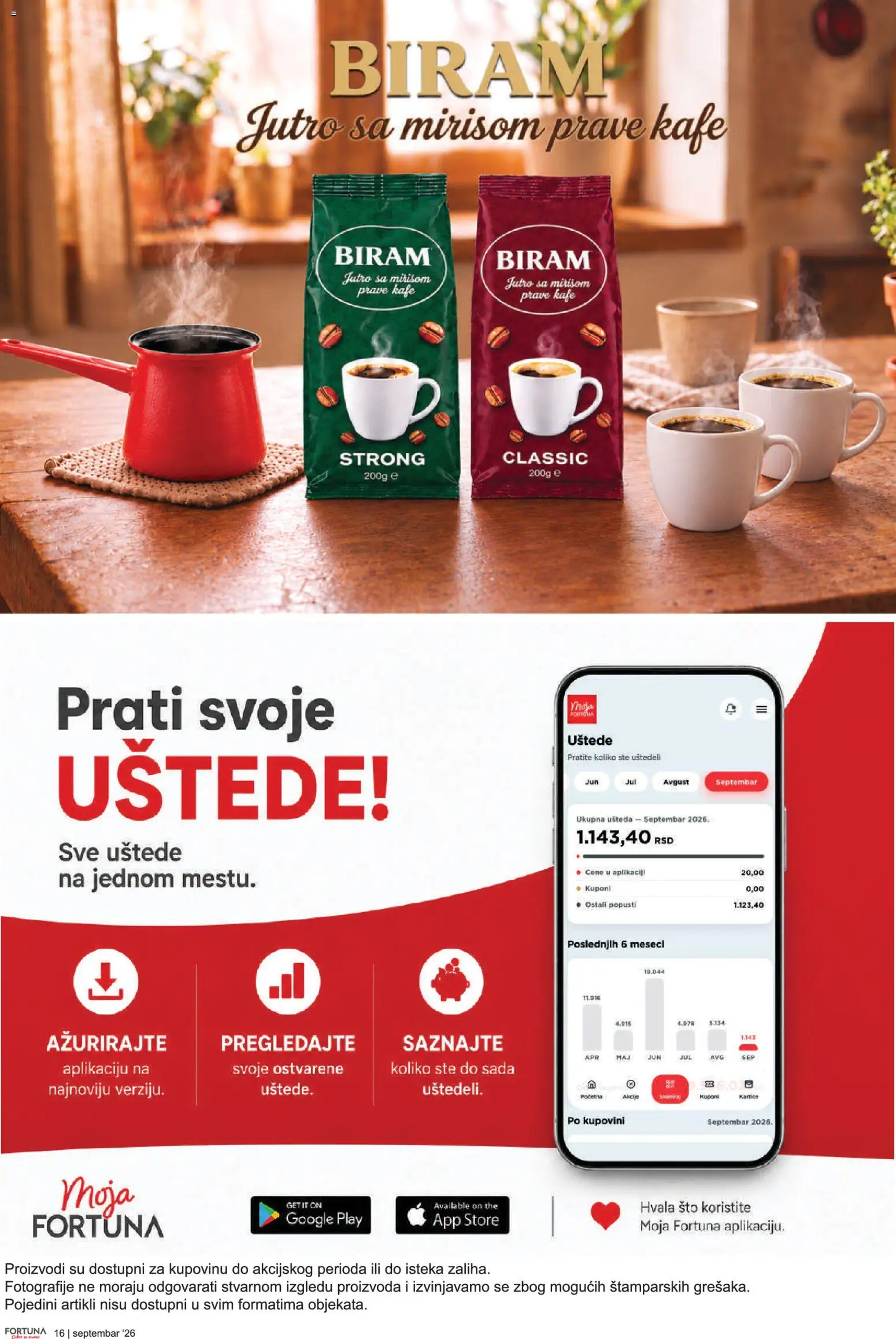 Fortuna Market katalog - važi od 11.09.2026 | Strana: 16 | Proizvode: Sto