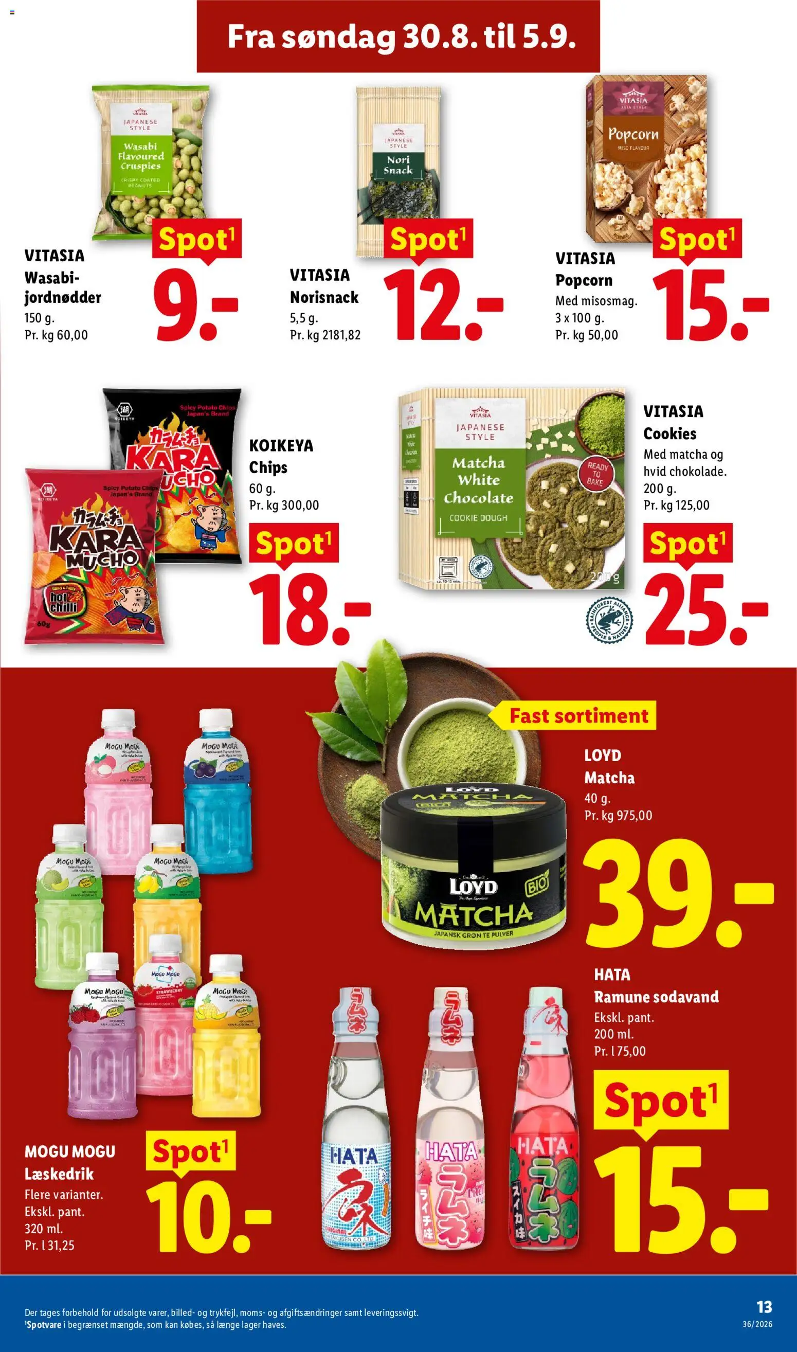 Lidl tilbudsavis – gyldig fra 30/08/2026 | Side: 27 | Produkter: Jordnødder, Chips, Peanuts, Popcorn