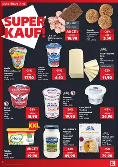 Náhled letáku ČESKÝ EIDAM, Sýr přírodní polotvrdý 100 g od 07.10.2026 | Strana: 6 | Produkty: Jogurt, Omega, Hellmann's, Smetana ke šlehání