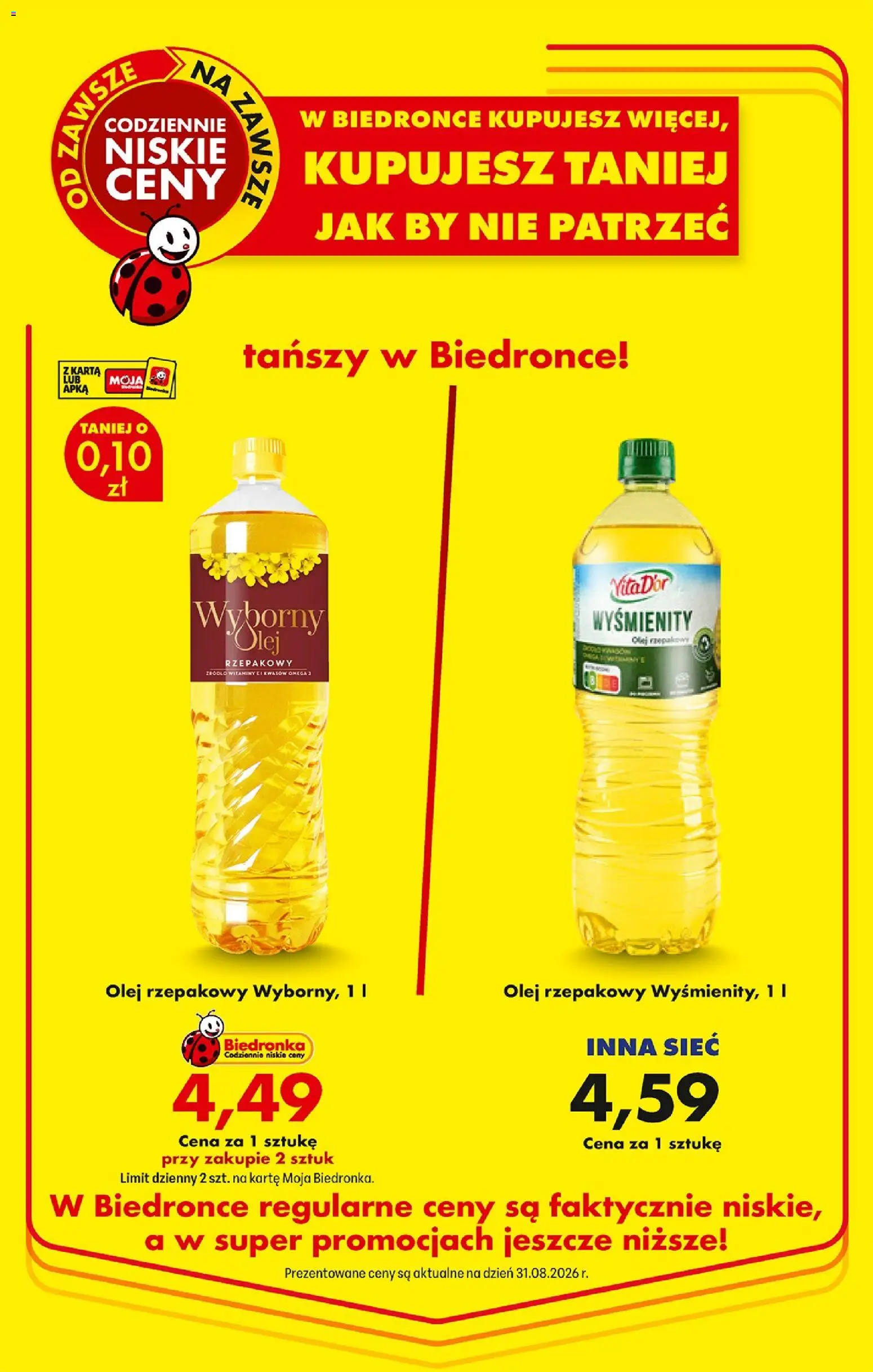 Biedronka gazetka od czwartku od 10.09.2026 | Strona: 18 | Produkty: Karta, Omega, Omega 3, Olej