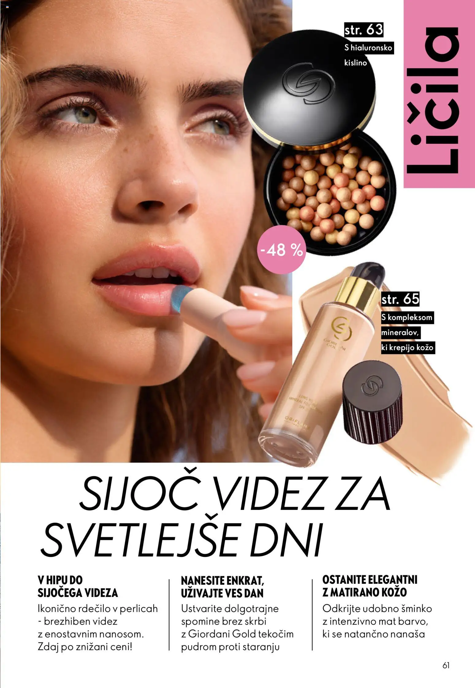Novi Oriflame katalog ponudbe – veljaven od 03.06.2026 | Stran: 61 | Izdelki: Licila