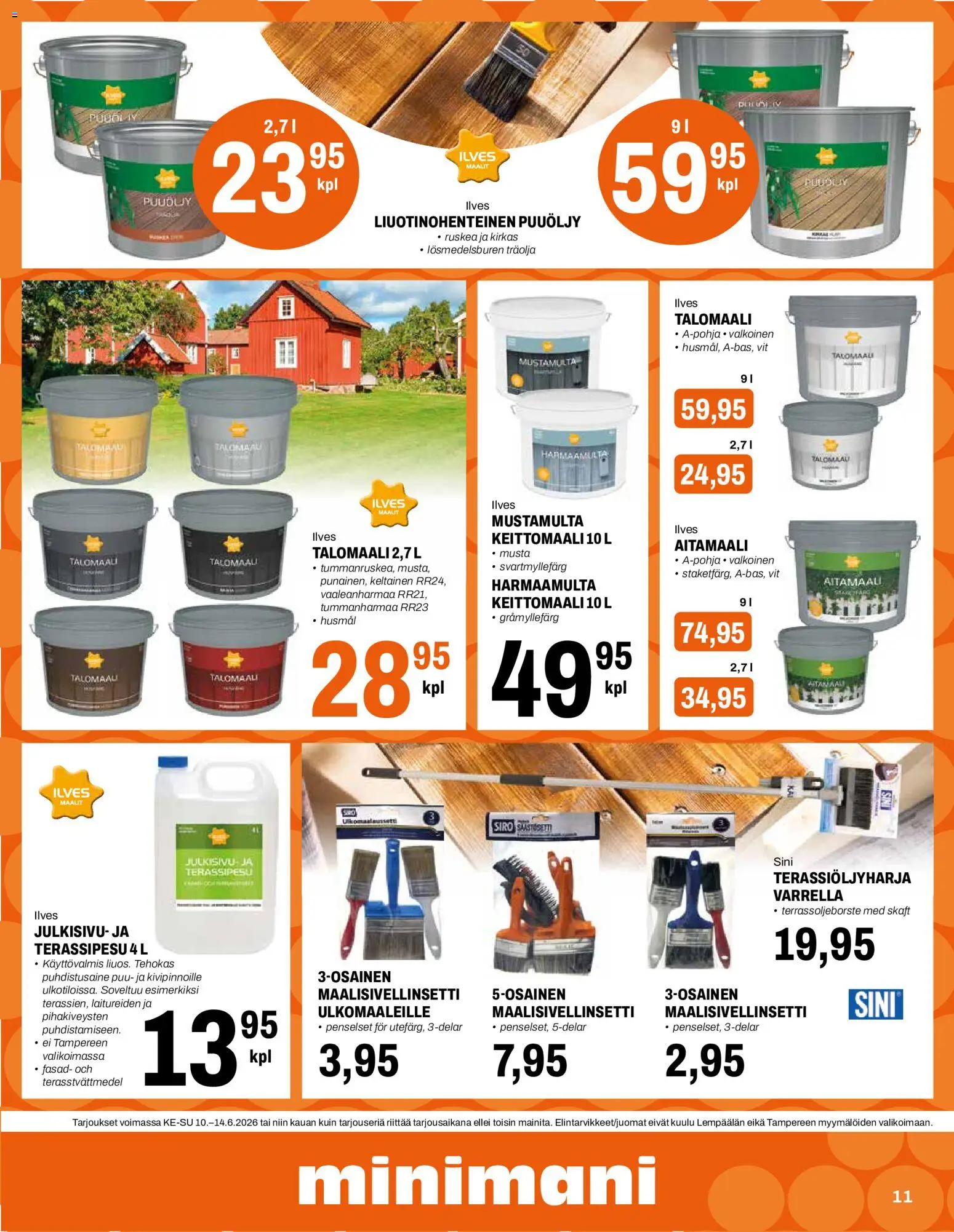 Minimani tarjoukset – voimassa 10.06.2026 alkaen | Sivu: 11 | Tuotteet: Puhdistusaine