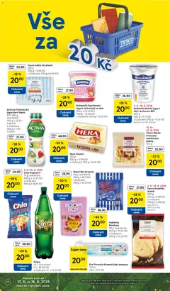 Náhled letáku Tesco leták - Hypermarket od 10.06.2026 | Strana: 16 | Produkty: Hera, Banán, Hollandia, Vinea