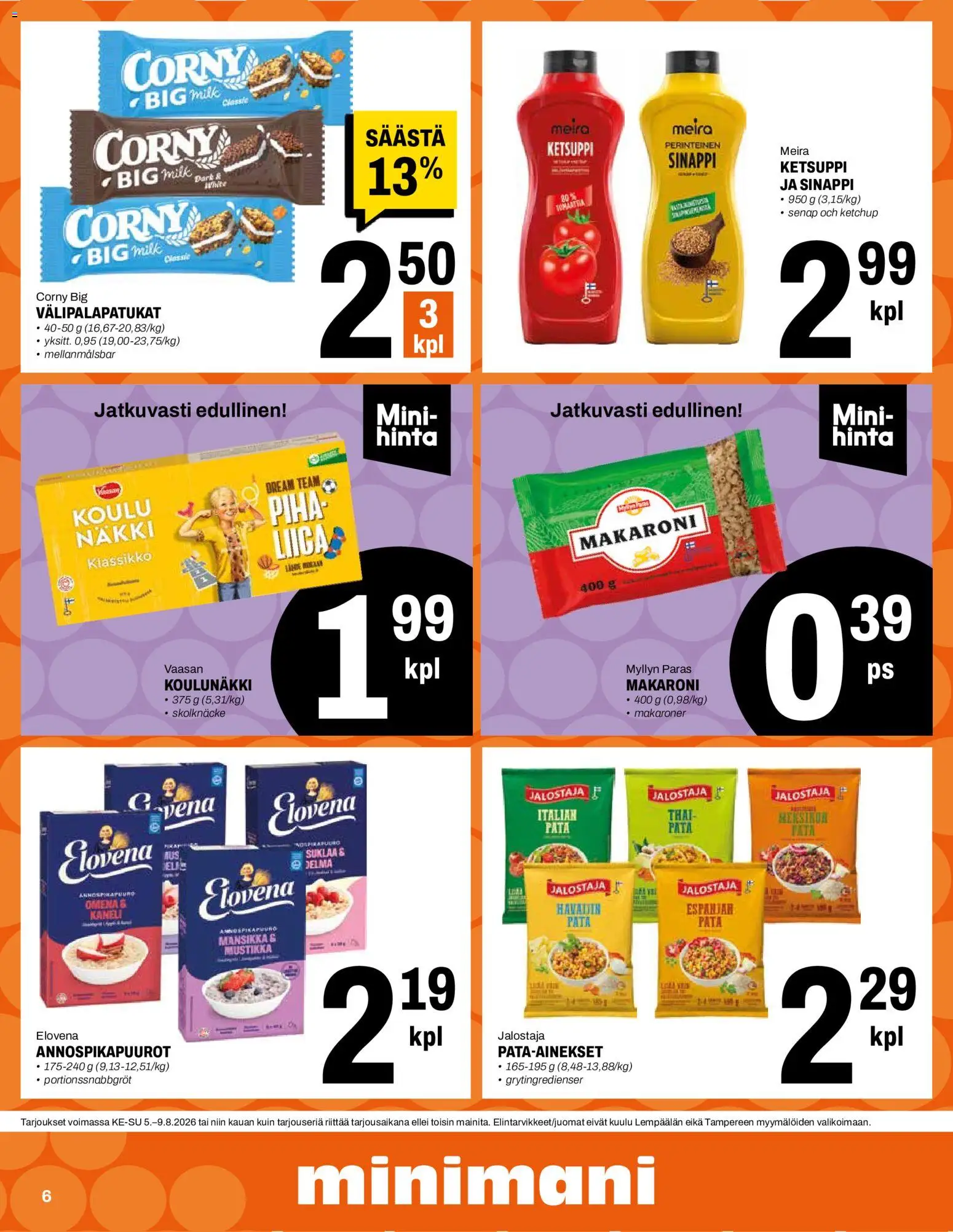 Minimani tarjoukset – voimassa 05/08/2026 alkaen | Sivu: 6