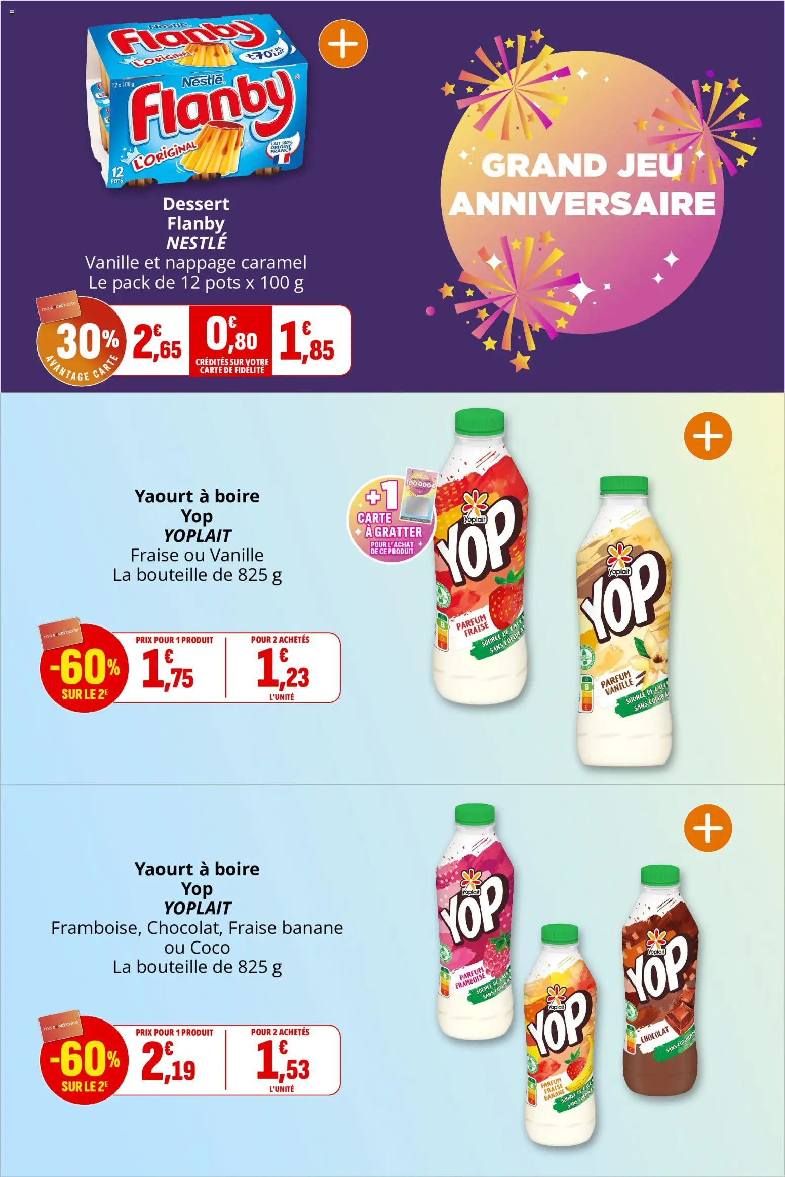 {H1} | Page: 14 | Produits: Parfum, Banane, Lait, Yaourt