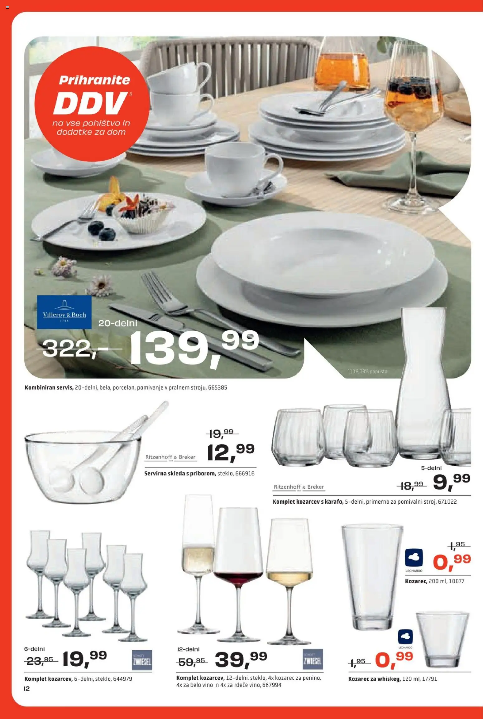 Novi Rutar katalog ponudbe – veljaven od 13.10.2026 | Stran: 12 | Izdelki: Kozarec, Pohištvo, Belo vino, Vino