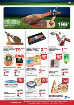 Vista previa Hipercor catálogo válido desde el 01/07/2026 | Página: 23 | Productos: Queso, Jamón, Jamón cocido, Cuna