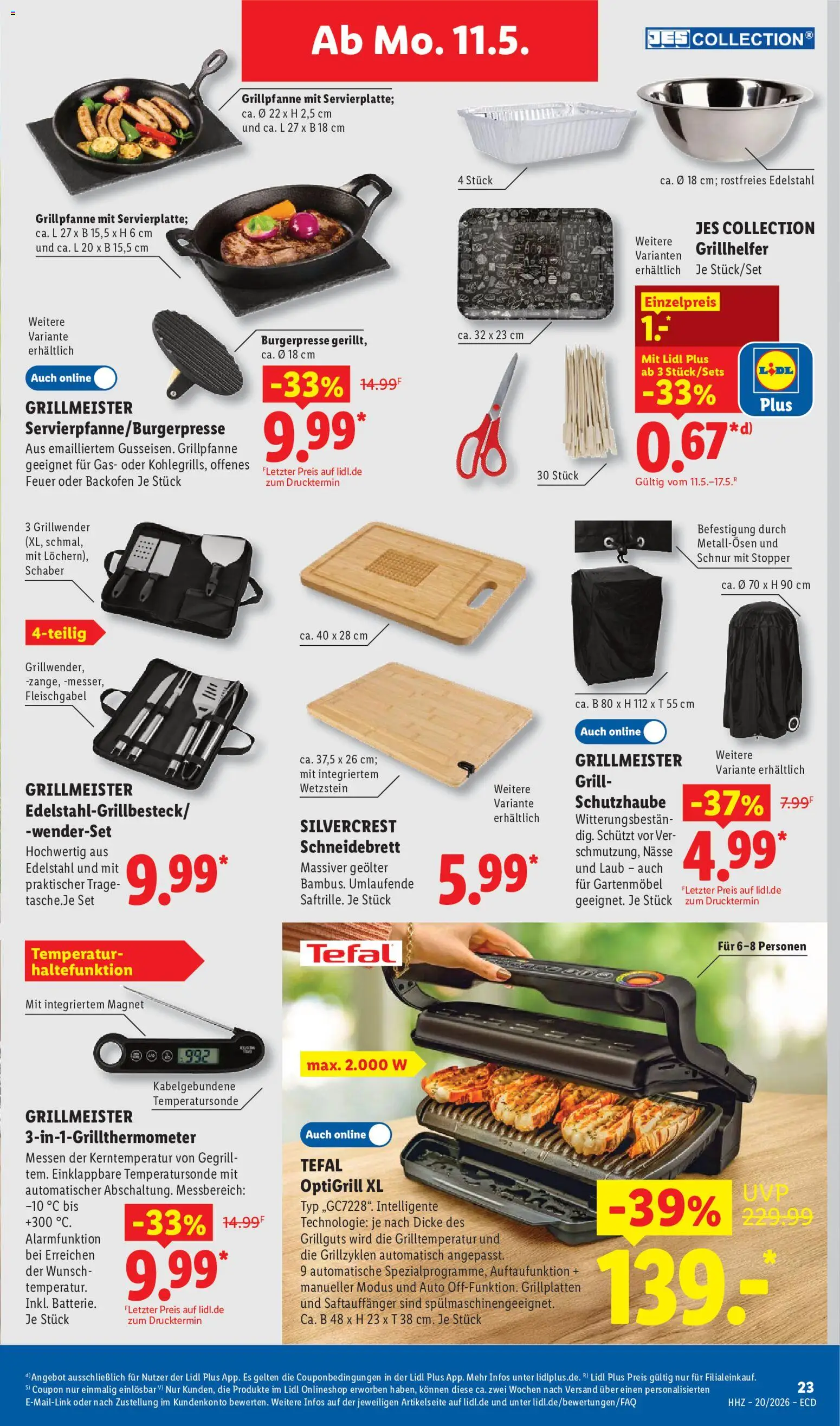 Lidl Prospekt – gültig ab 11.05.2026 | Seite: 43 | Produkte: Grill, Gartenmöbel, Backofen