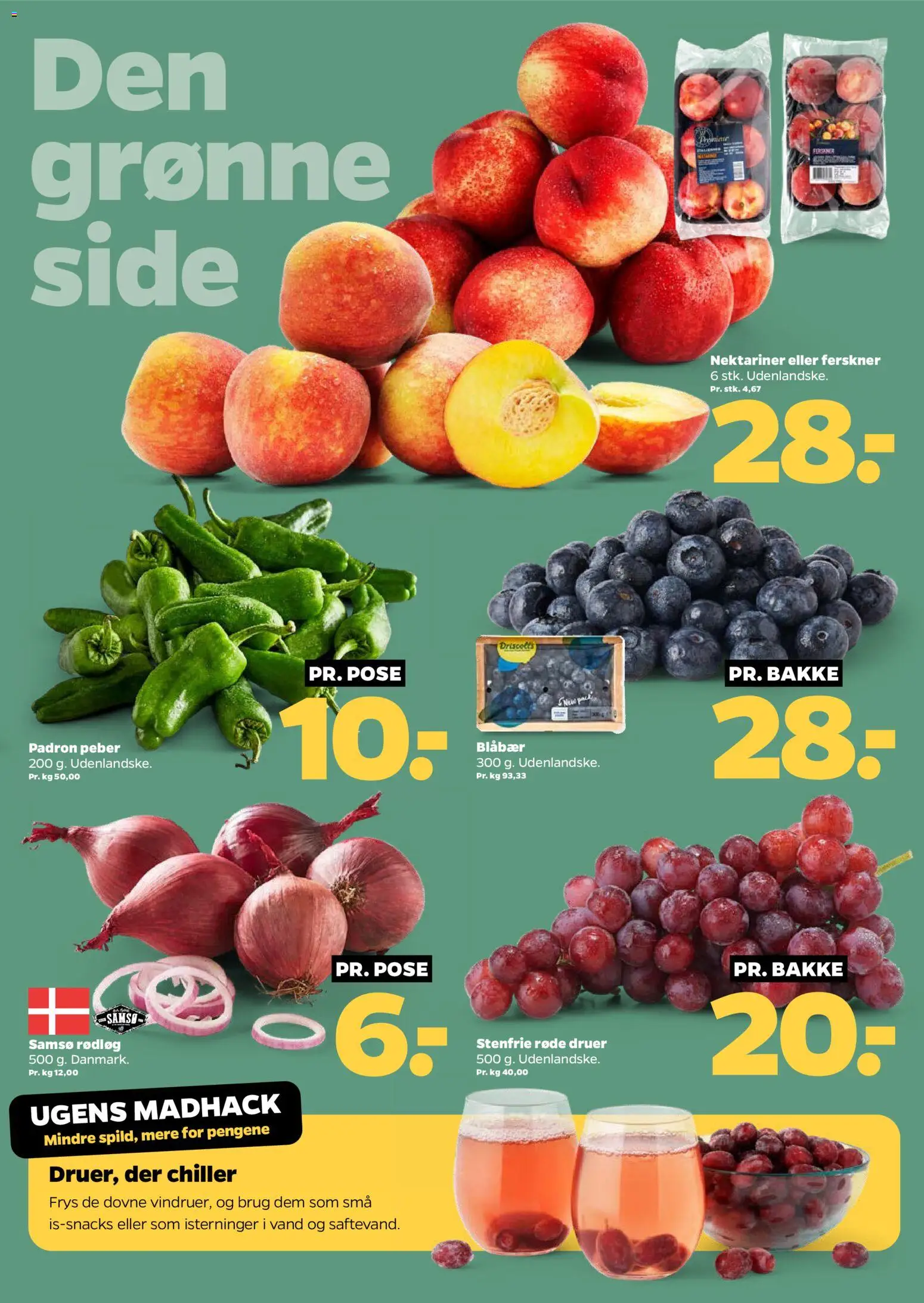 Netto tilbudsavis – gyldig fra 23.05.2026 | Side: 4 | Produkter: Blåbær, Rødløg, Nektariner, Søm