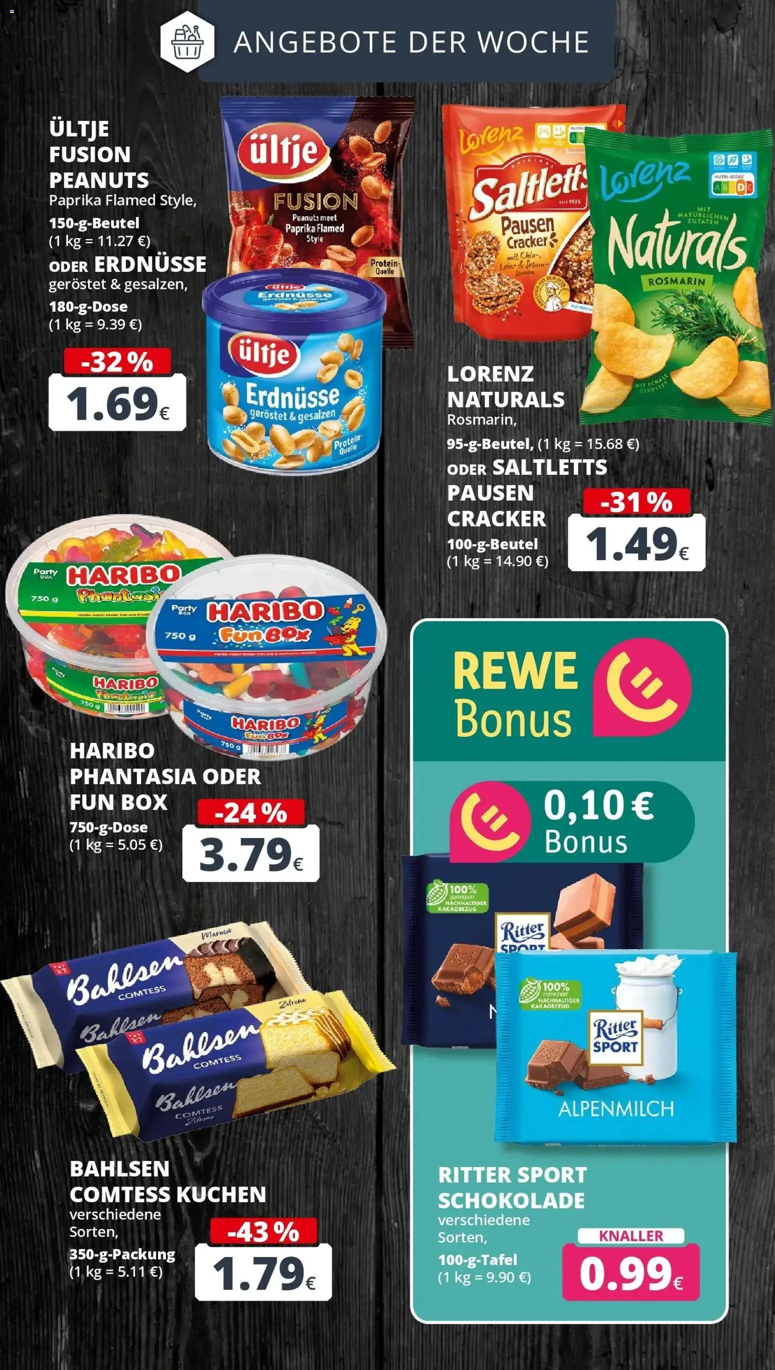 Rewe Prospekt Bergheim – gültig ab 17.05.2026 | Seite: 6 | Produkte: Haribo, Schokolade, Zitrone, Kuchen