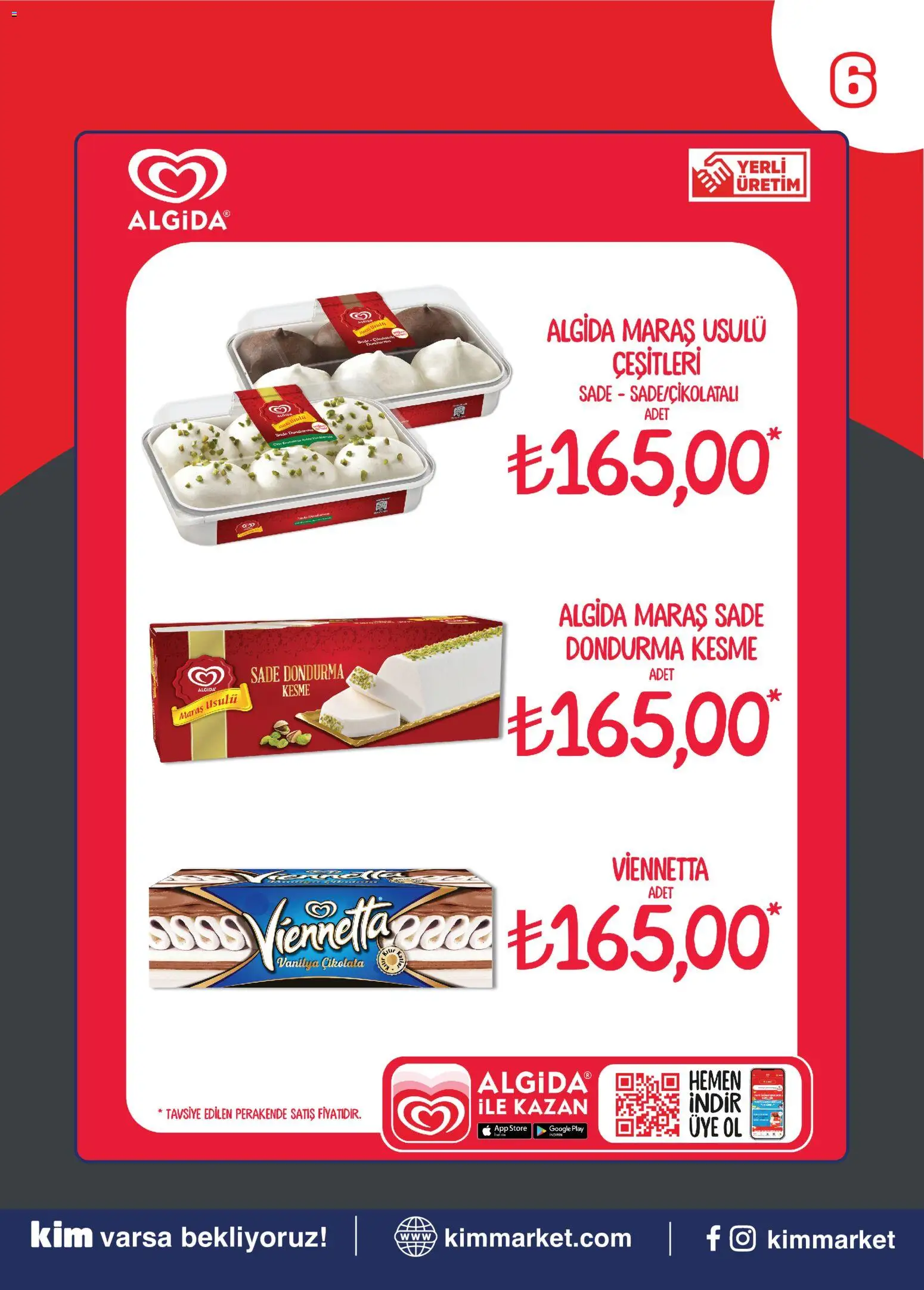 Kim Market Katalog - Marmara Insert - 09 Eylül 2026 tarihinden itibaren geçerlidir | Sayfa: 6 | Ürünler: Dondurma