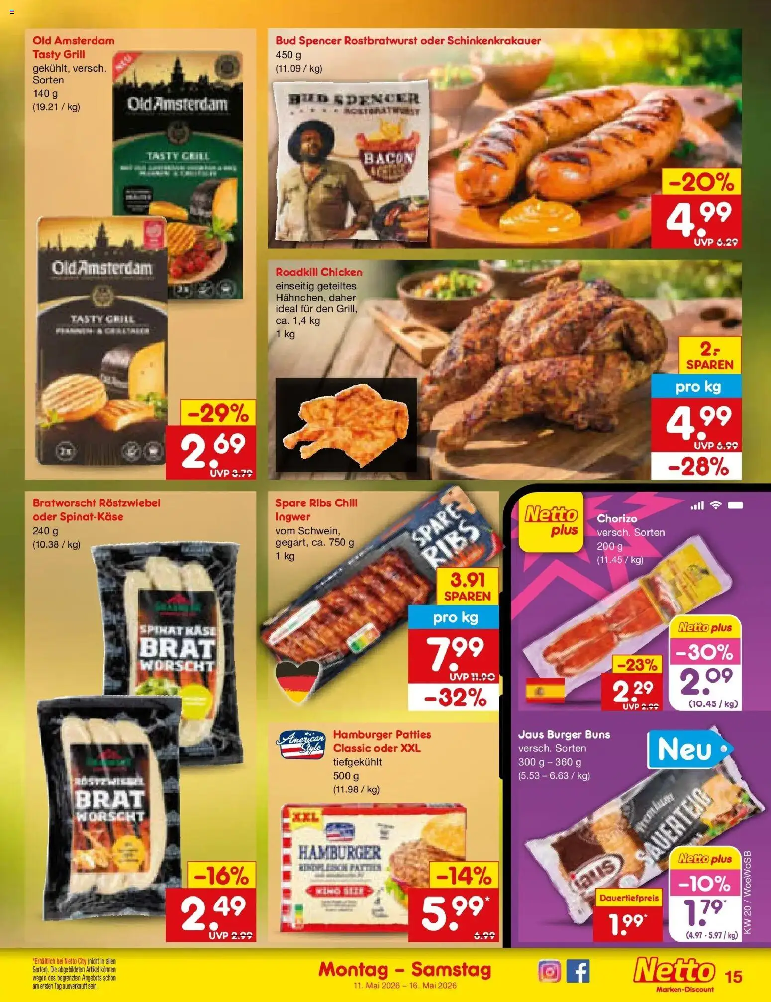 Netto Marken-Discount Prospekt Katzweiler	 – gültig ab 10.05.2026 | Seite: 16 | Produkte: Grill, Käse, Burger, Chili