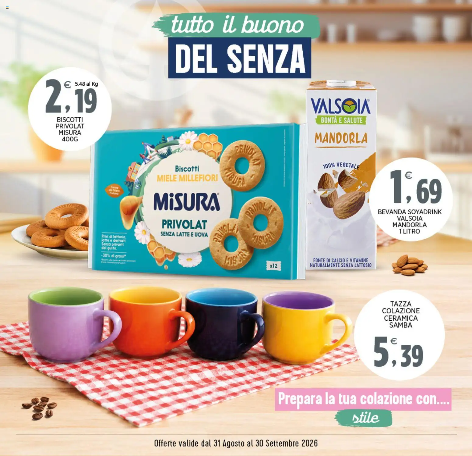 Volantino Interspar del 31/08/2026 | Pagina: 8 | Prodotti: Uova, Mandorla, Miele, Senza lattosio