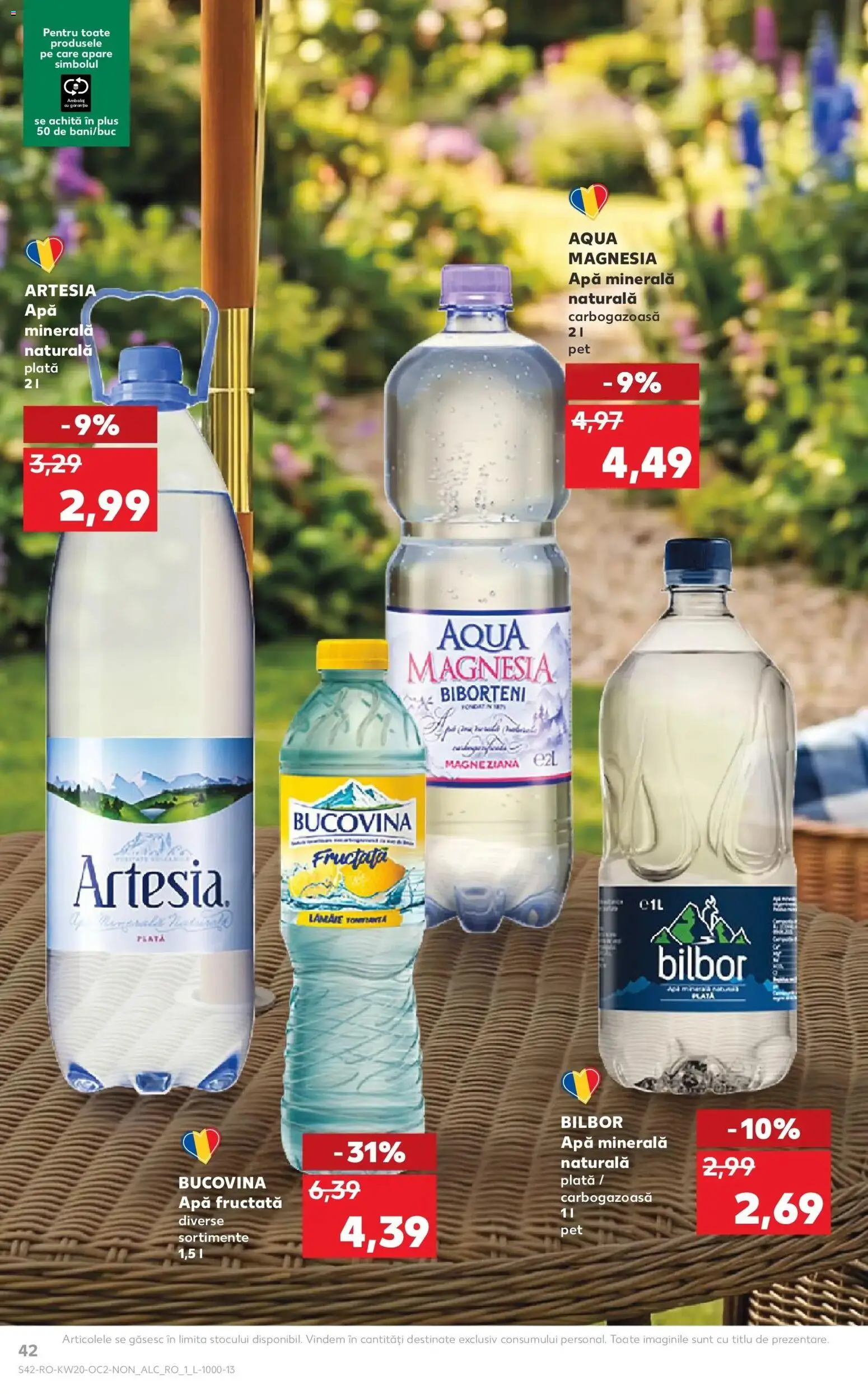 Noul catalog Kaufland – valabil de la 13.05.2026 | Pagină: 42 | Produse: Yazı tahtası kalemi, Apă