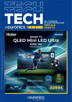Anteprima del volantino Euronics volantino Haier TV valido a partire dal 17/08/2026