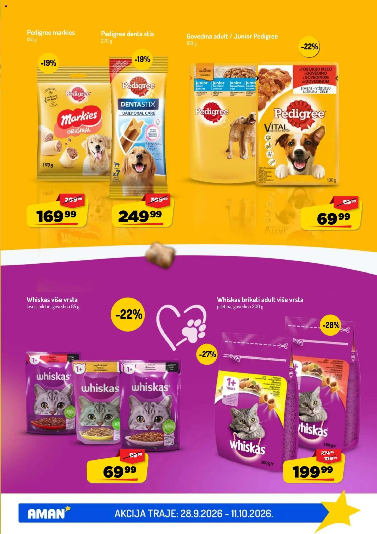 Aman katalog - važi od 28.09.2026 | Strana: 47 | Proizvode: Govedina, Pedigree, Omega, Whiskas