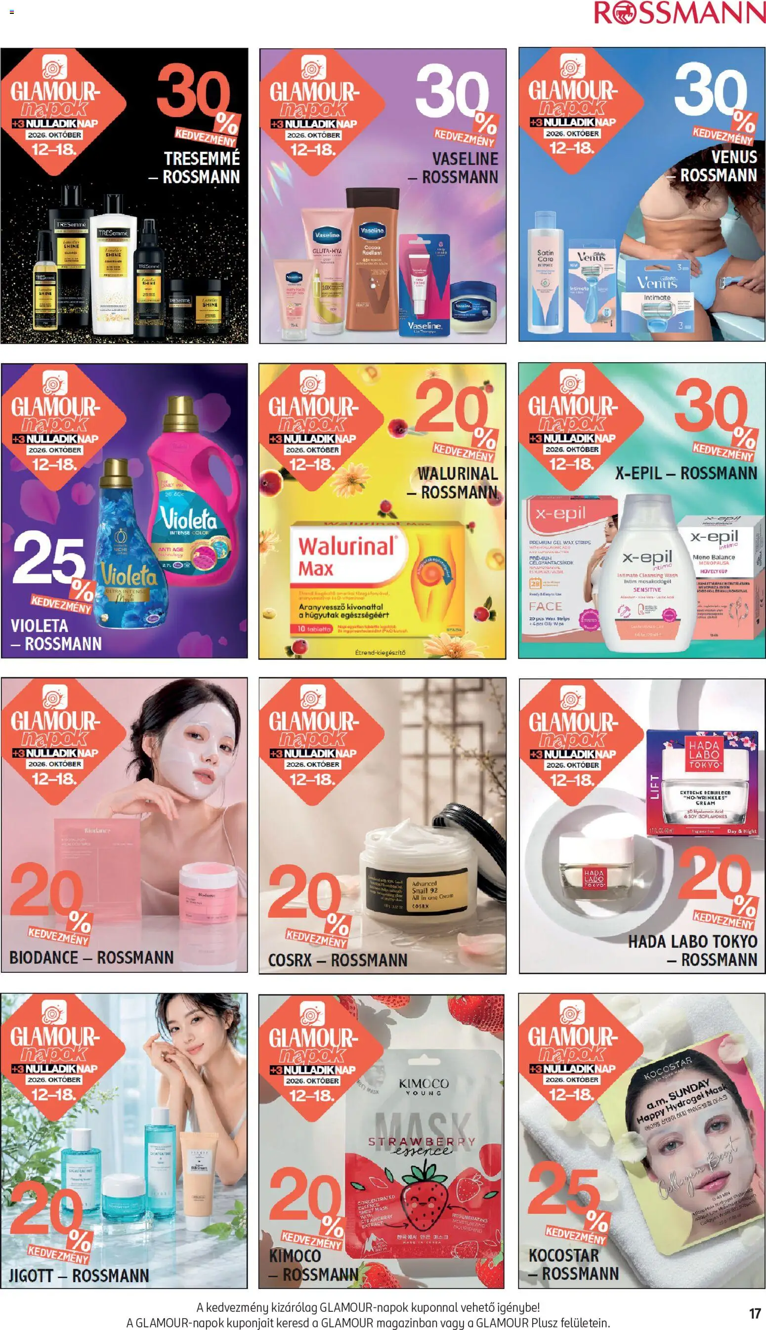 Rossmann akciós ujság - amely érvényes a következő dátumtól: 2026.10.12. | Oldal: 17